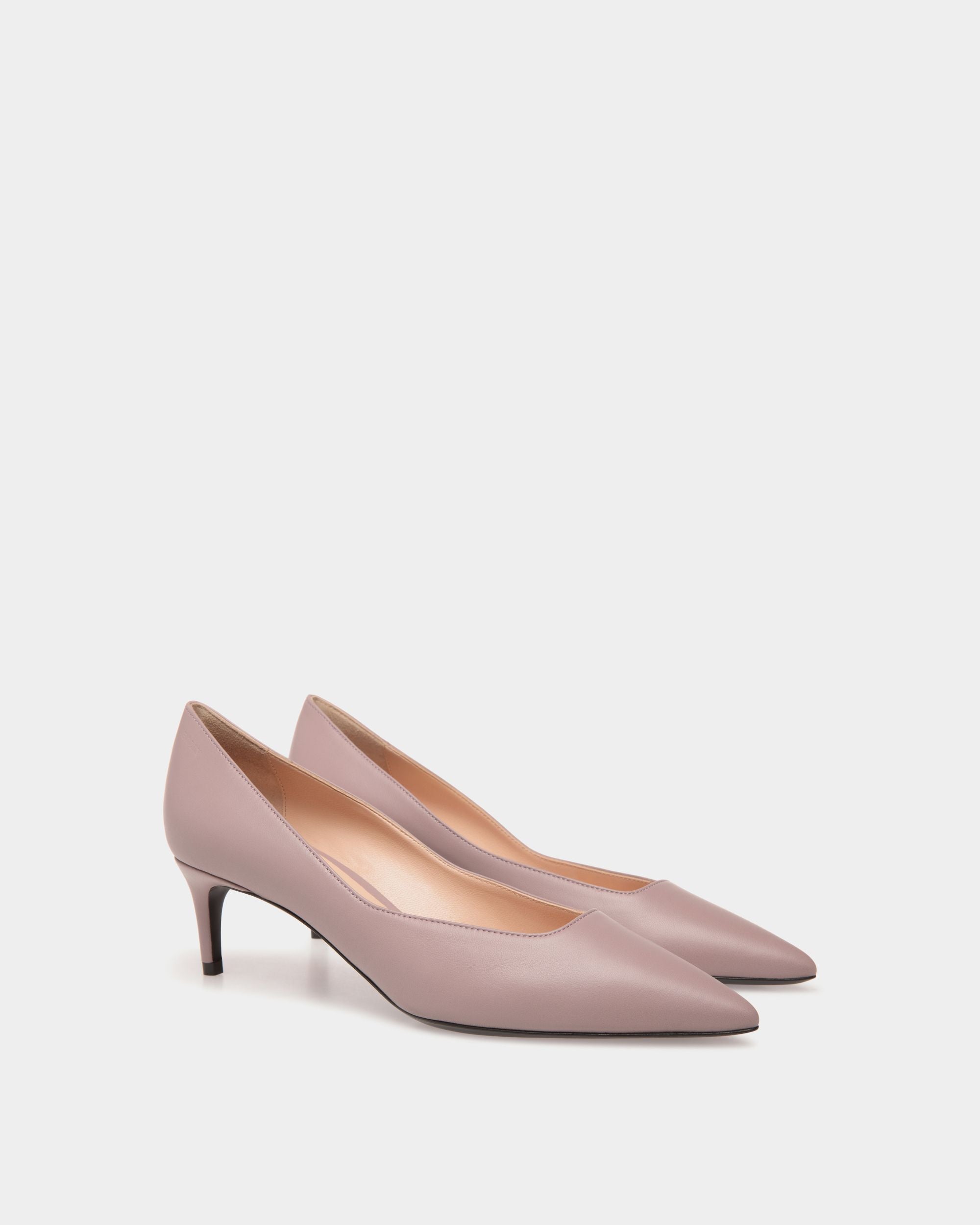 Pumps In Pink Leather - Women's - Bally - 02