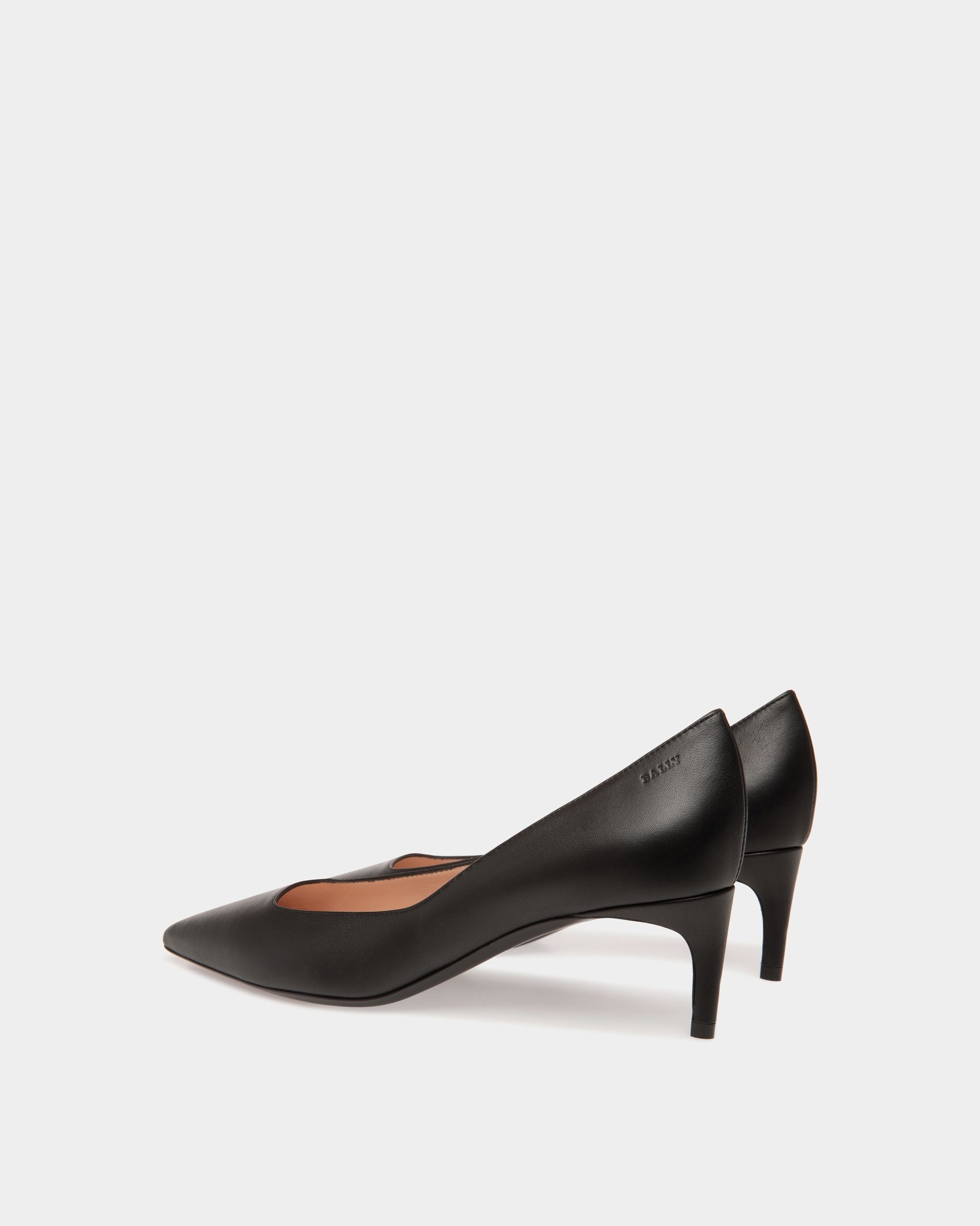 Pump In Black Leather - Women's - Bally - 03