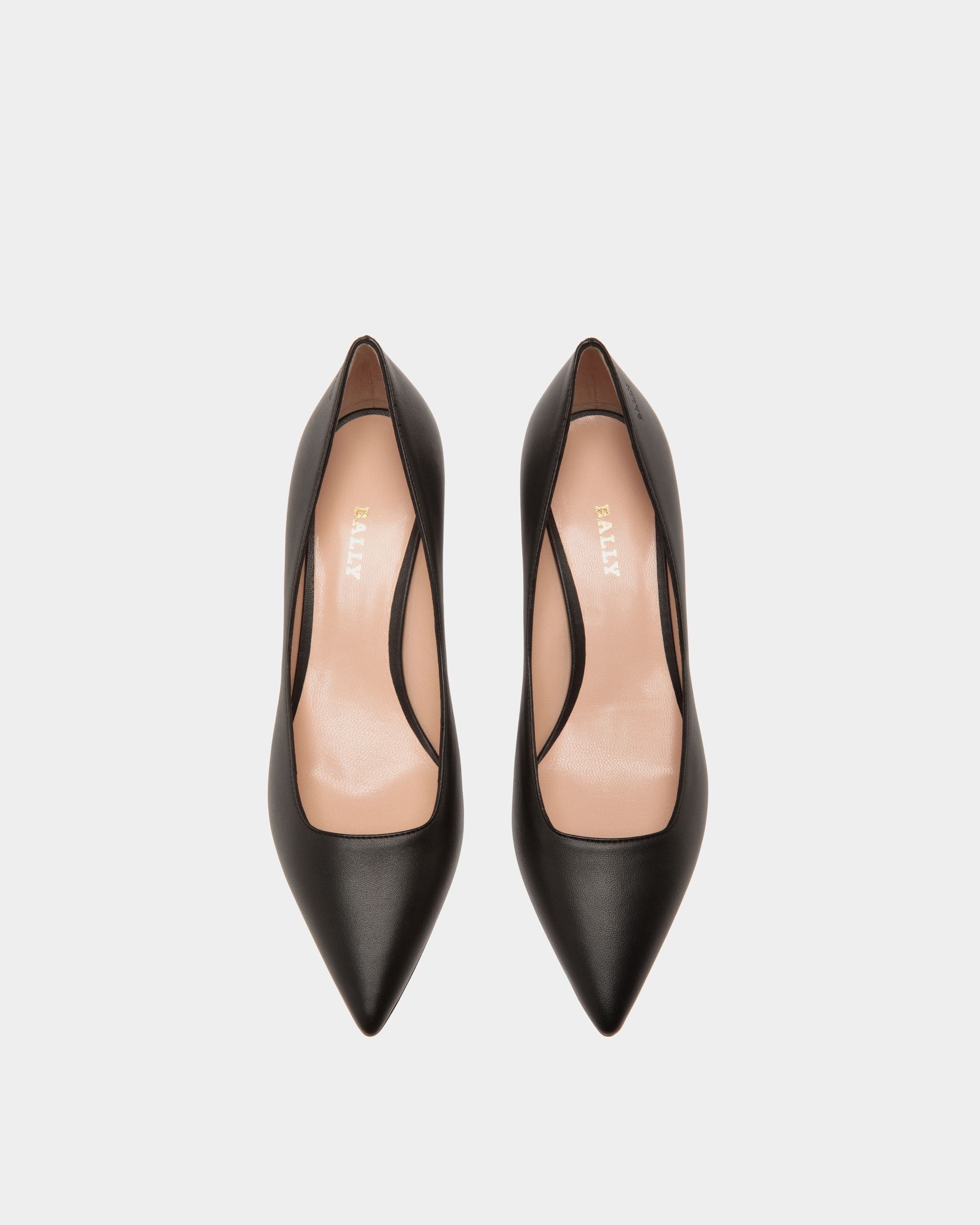 Pump In Black Leather - Women's - Bally - 04