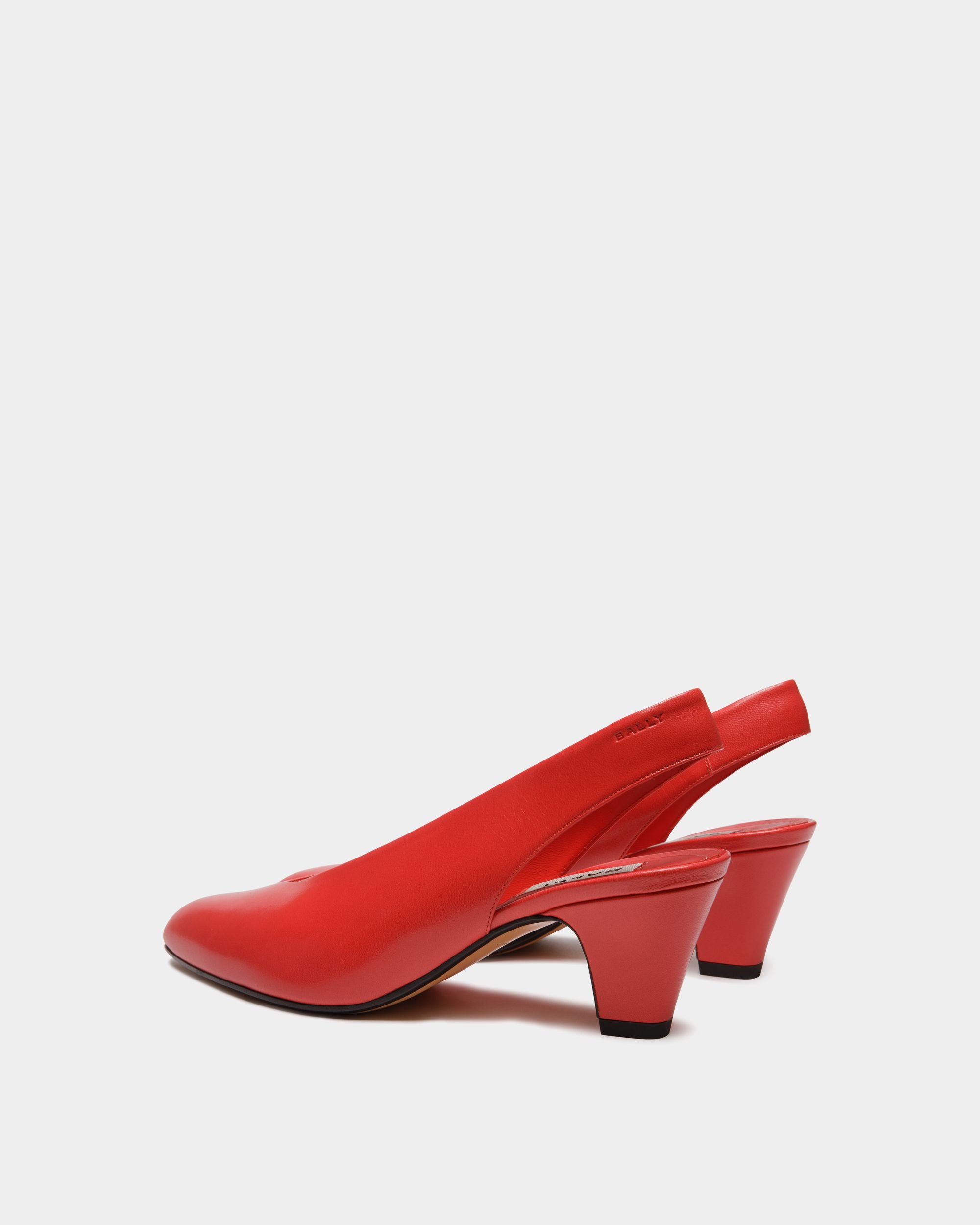 Zapato De Salón Alva En Piel Color Rojo - Mujer - Bally - 04
