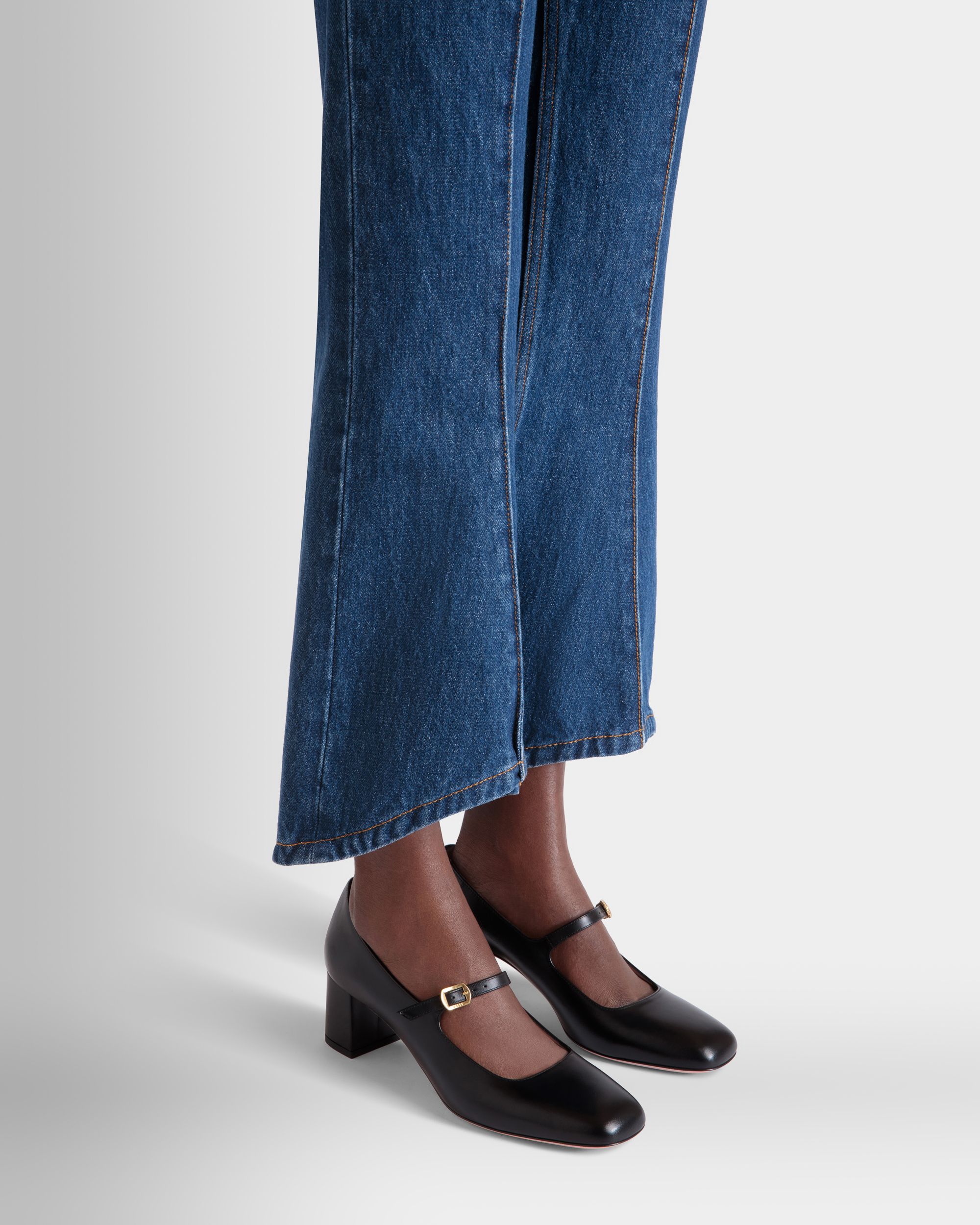 Zapato De Salón Ballyrina De Piel Negra - Mujer - Bally - 02