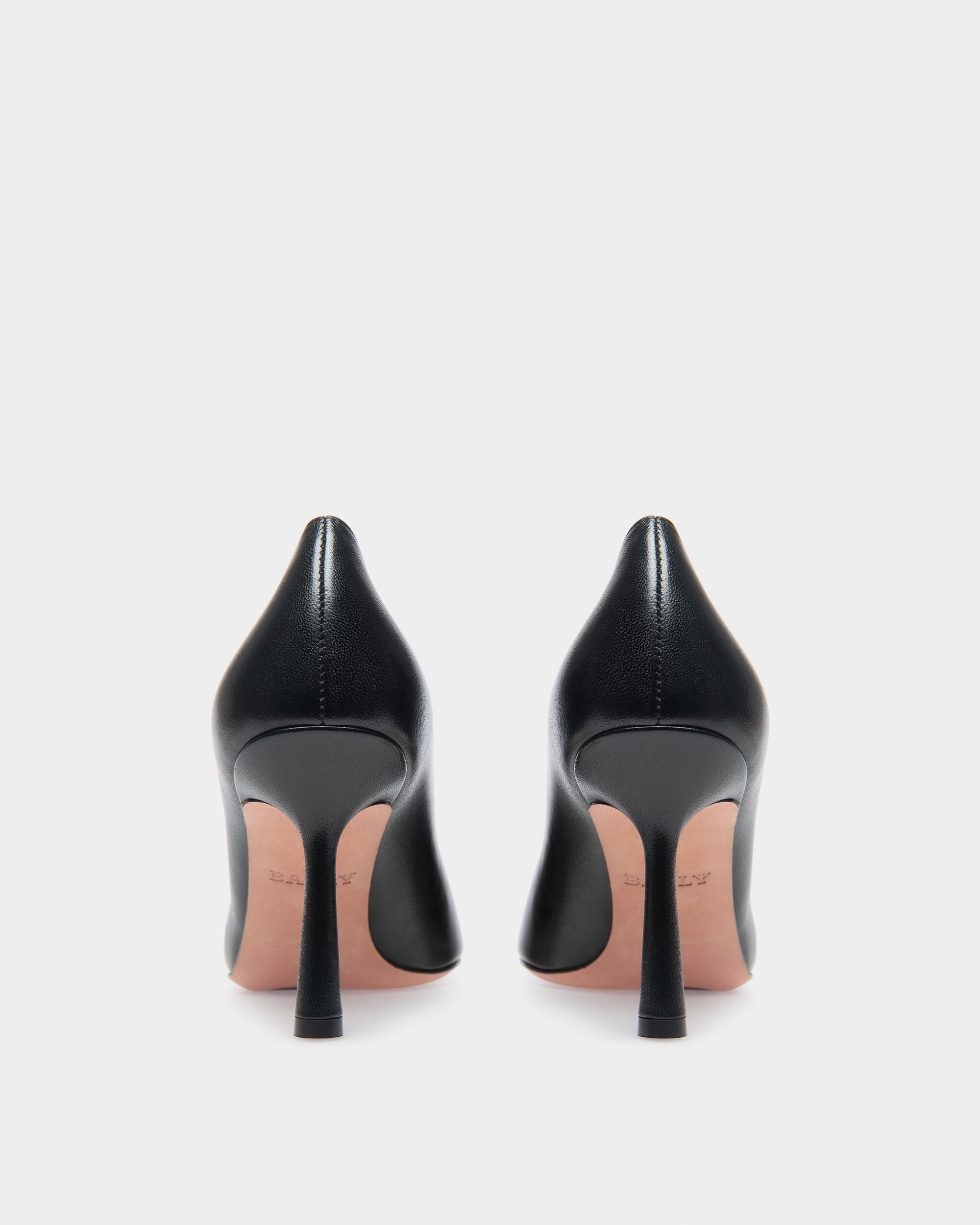 Evanca Leather Pumps In Black - Women's - Bally - 04
