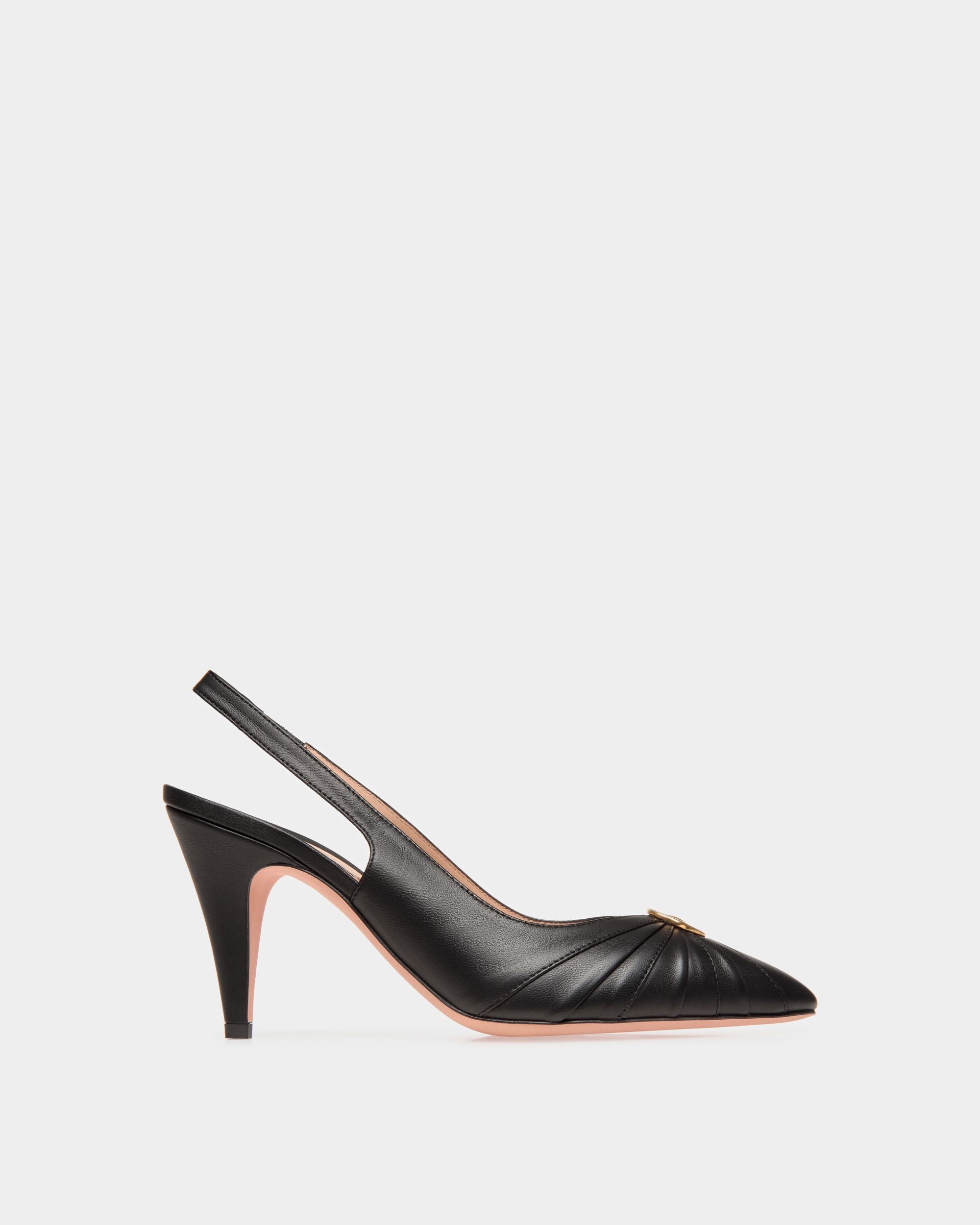 Zapato De Salón Destalonado Jolene De Piel Negra - Mujer - Bally - 01