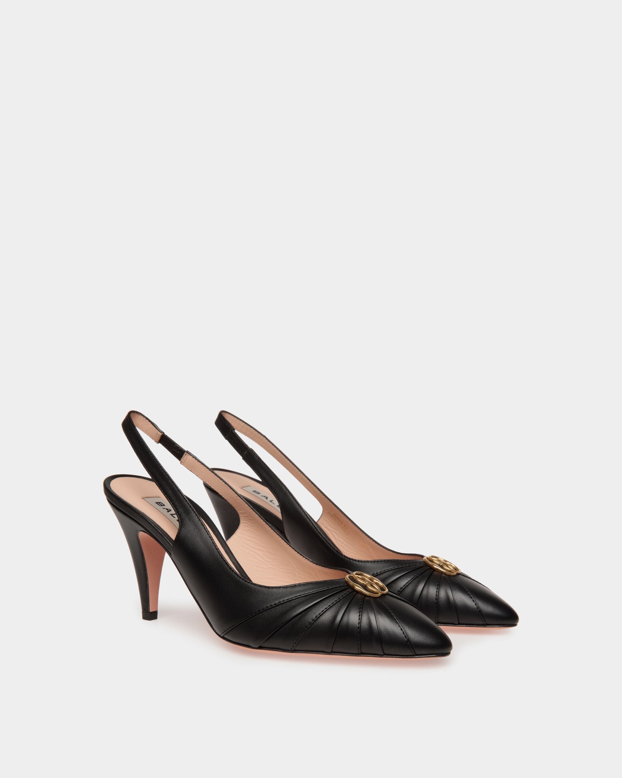 Zapato De Salón Destalonado Jolene De Piel Negra - Mujer - Bally - 02