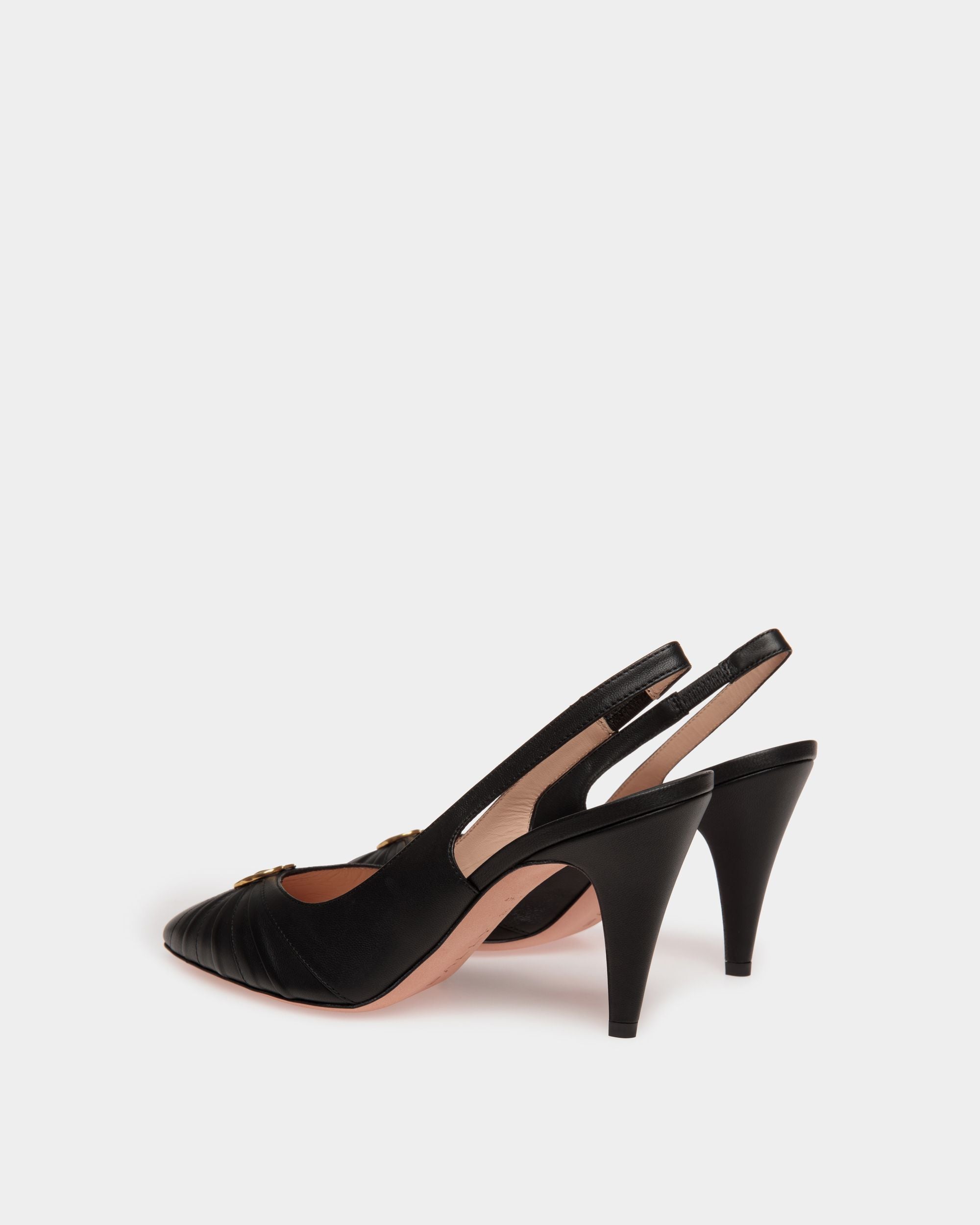Zapato De Salón Destalonado Jolene De Piel Negra - Mujer - Bally - 03