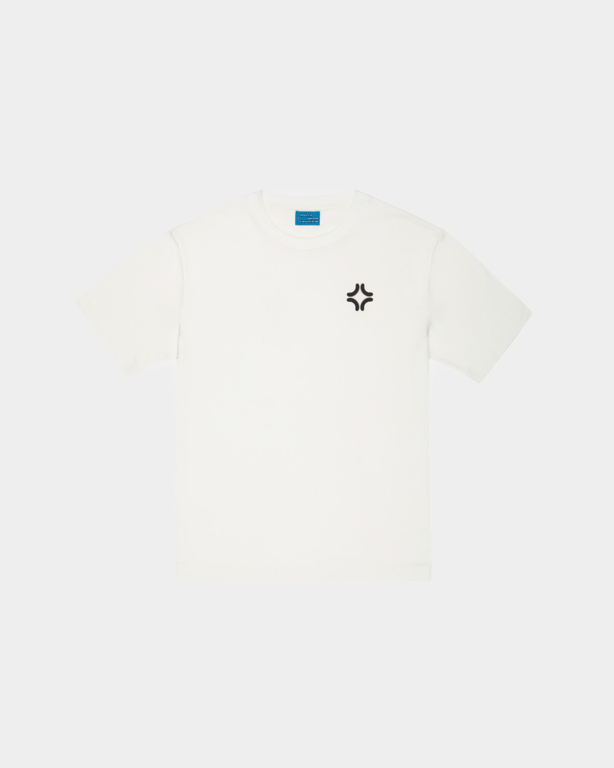 Organic Cotton T-Shirt In Bone - Women's - Bally - 01