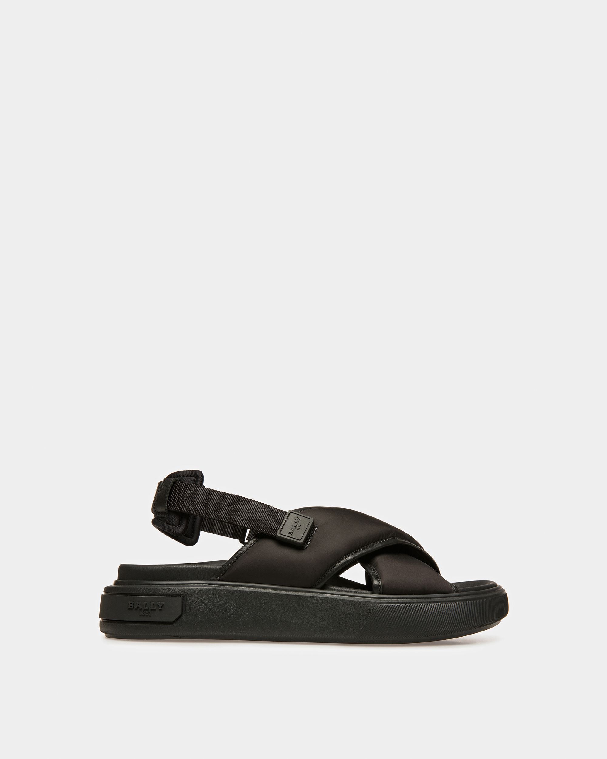Jodye Sandalias De Piel Y Nailon En Negro - Mujer - Bally - 01