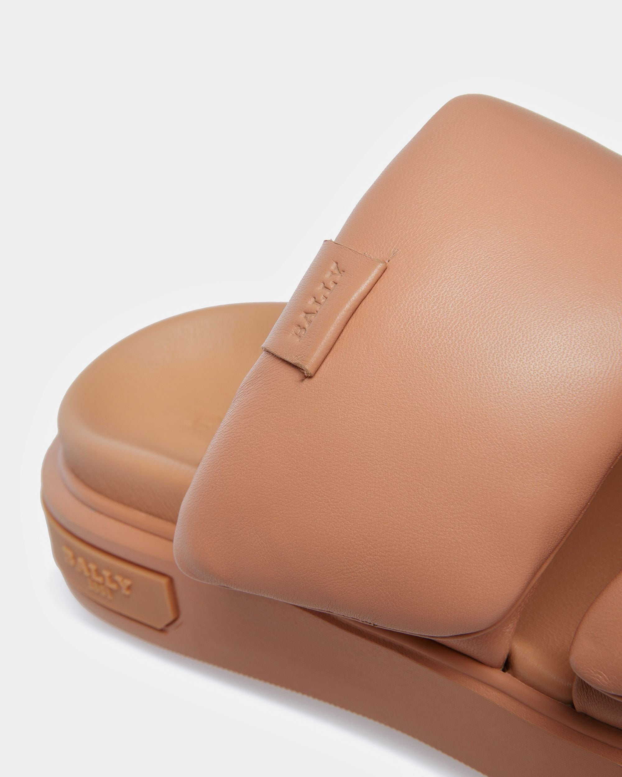 Joey-W Leather Sandals In Peach - Women's - Bally - 06