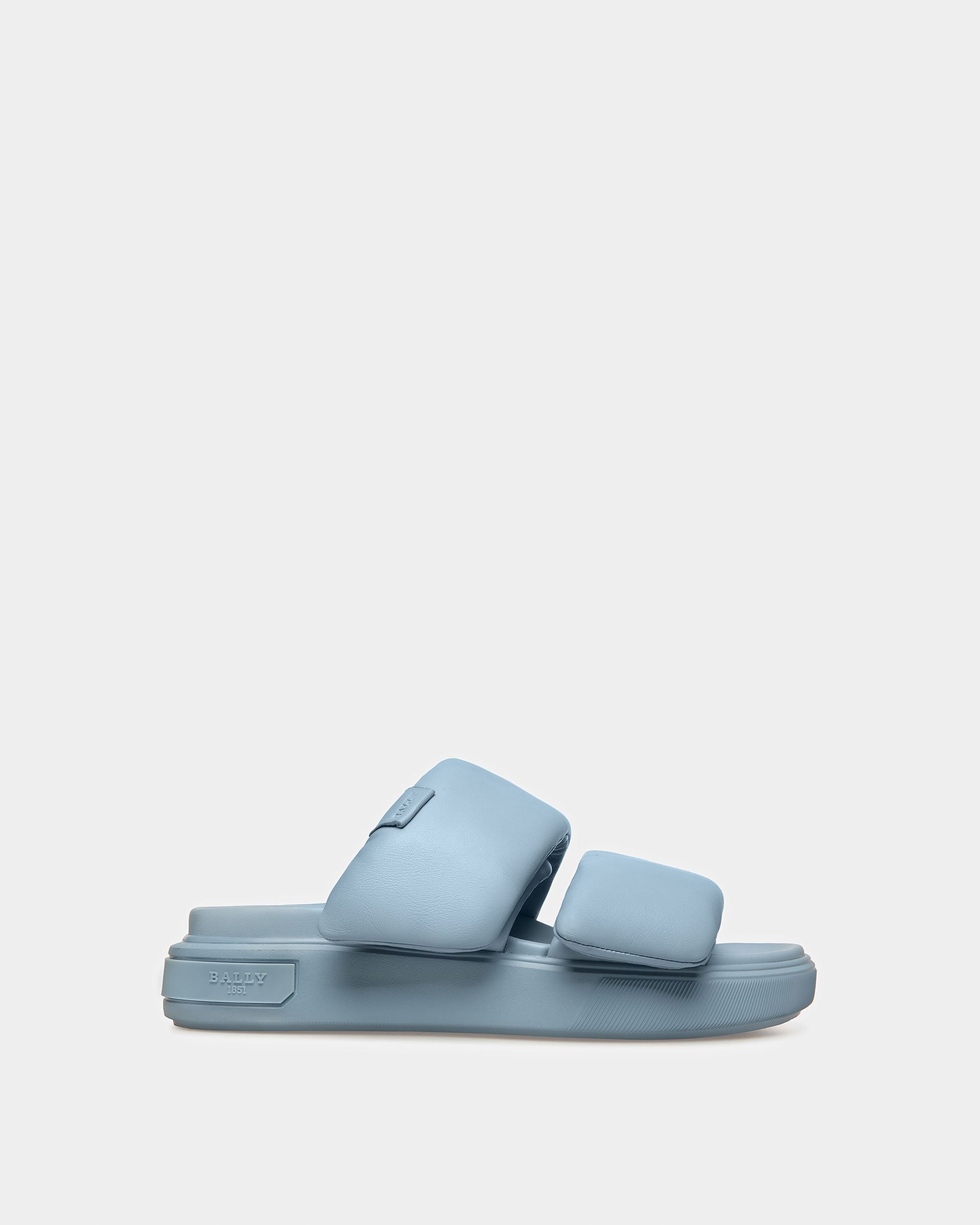 Joey-W Leather Sandals In Light Blue - Women's - Bally - 01