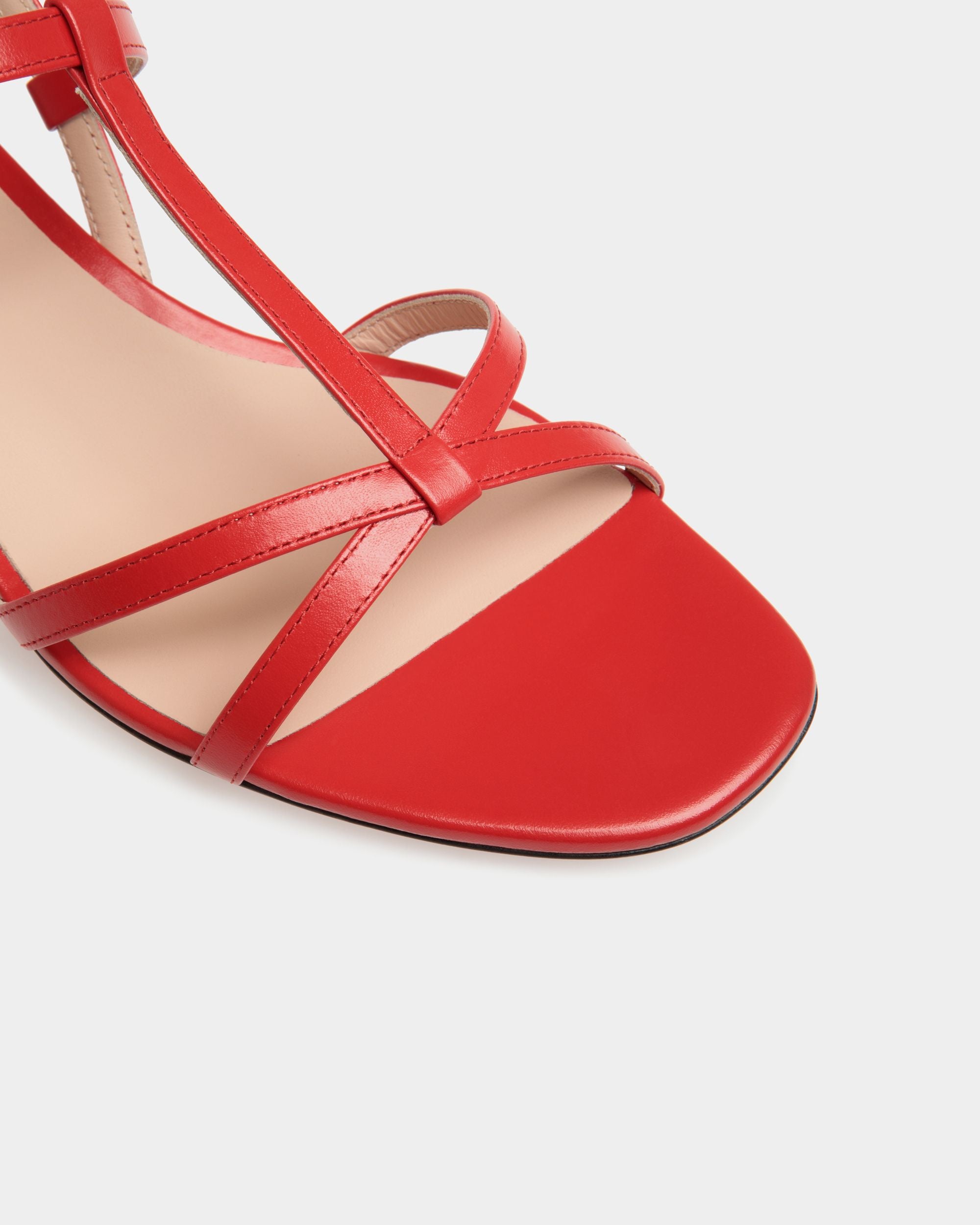Sylt Sandal In Red Leather - Women's - Bally - 05