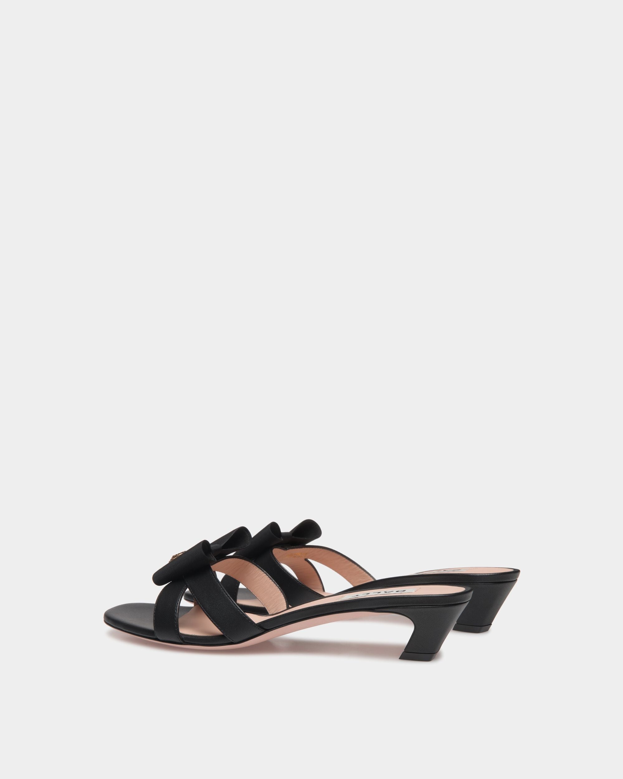 B-Bow Sandal in Black Leather - Mujer - Bally - 04