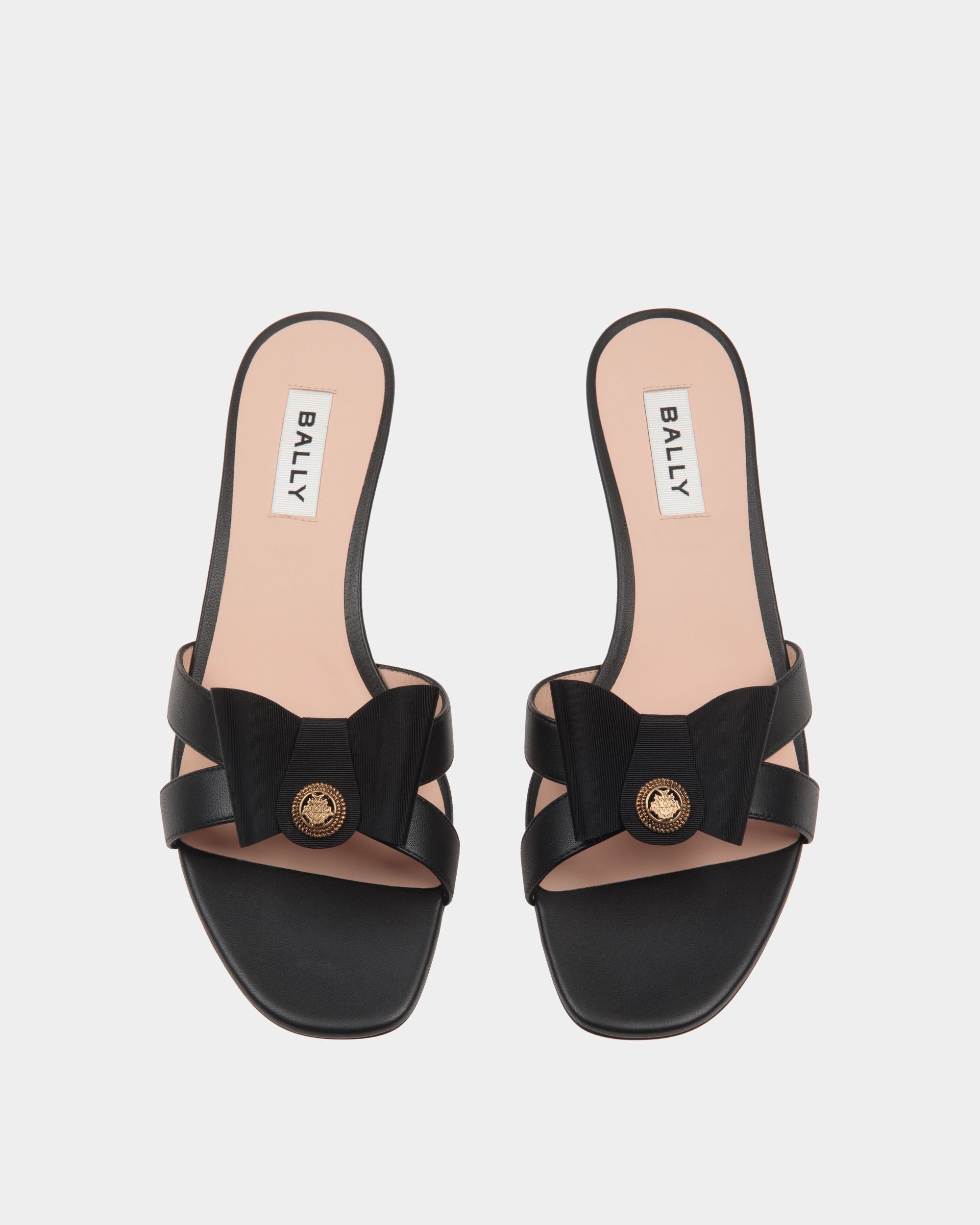 B-Bow Sandal in Black Leather - Mujer - Bally - 05