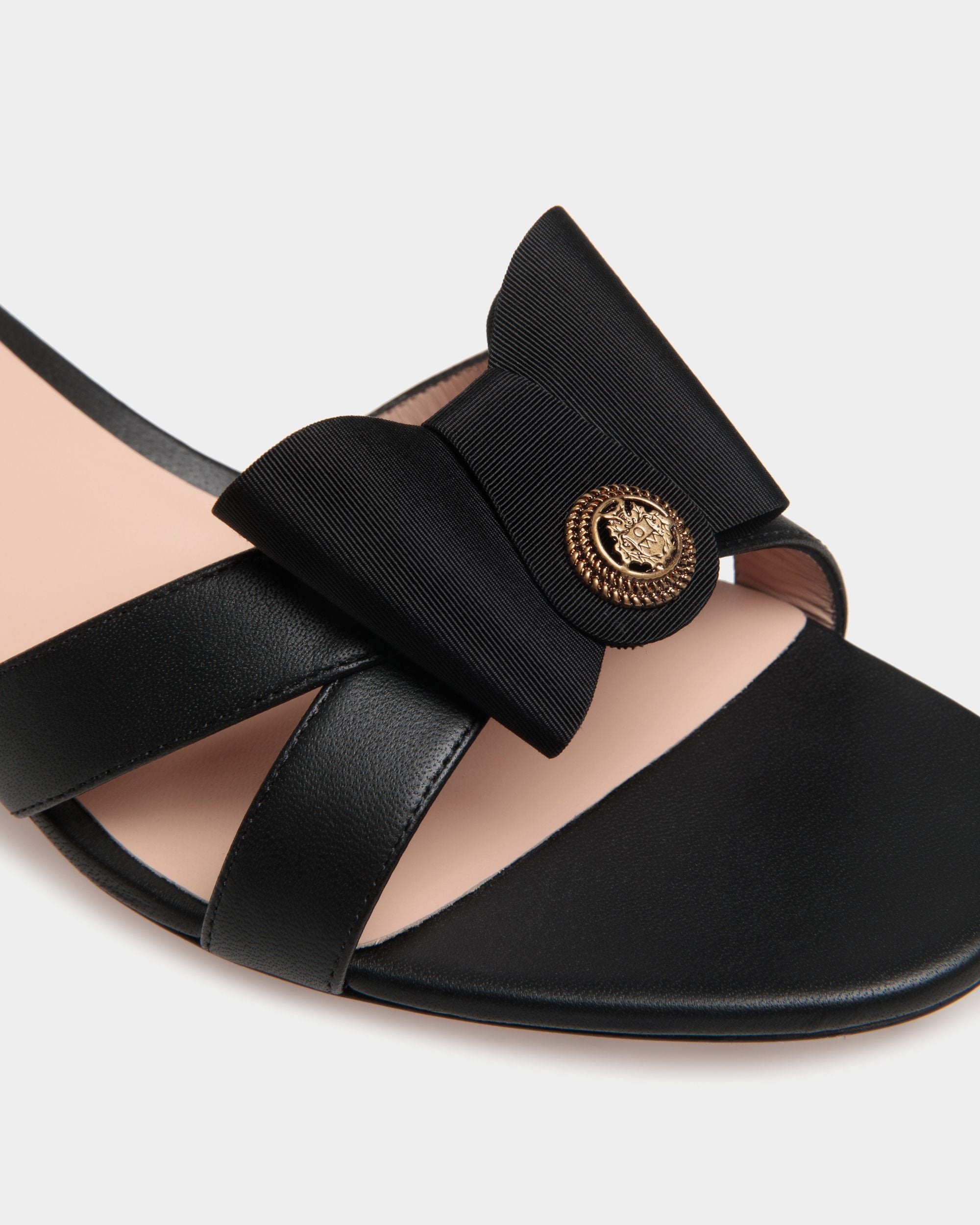B-Bow Sandal in Black Leather - Mujer - Bally - 06