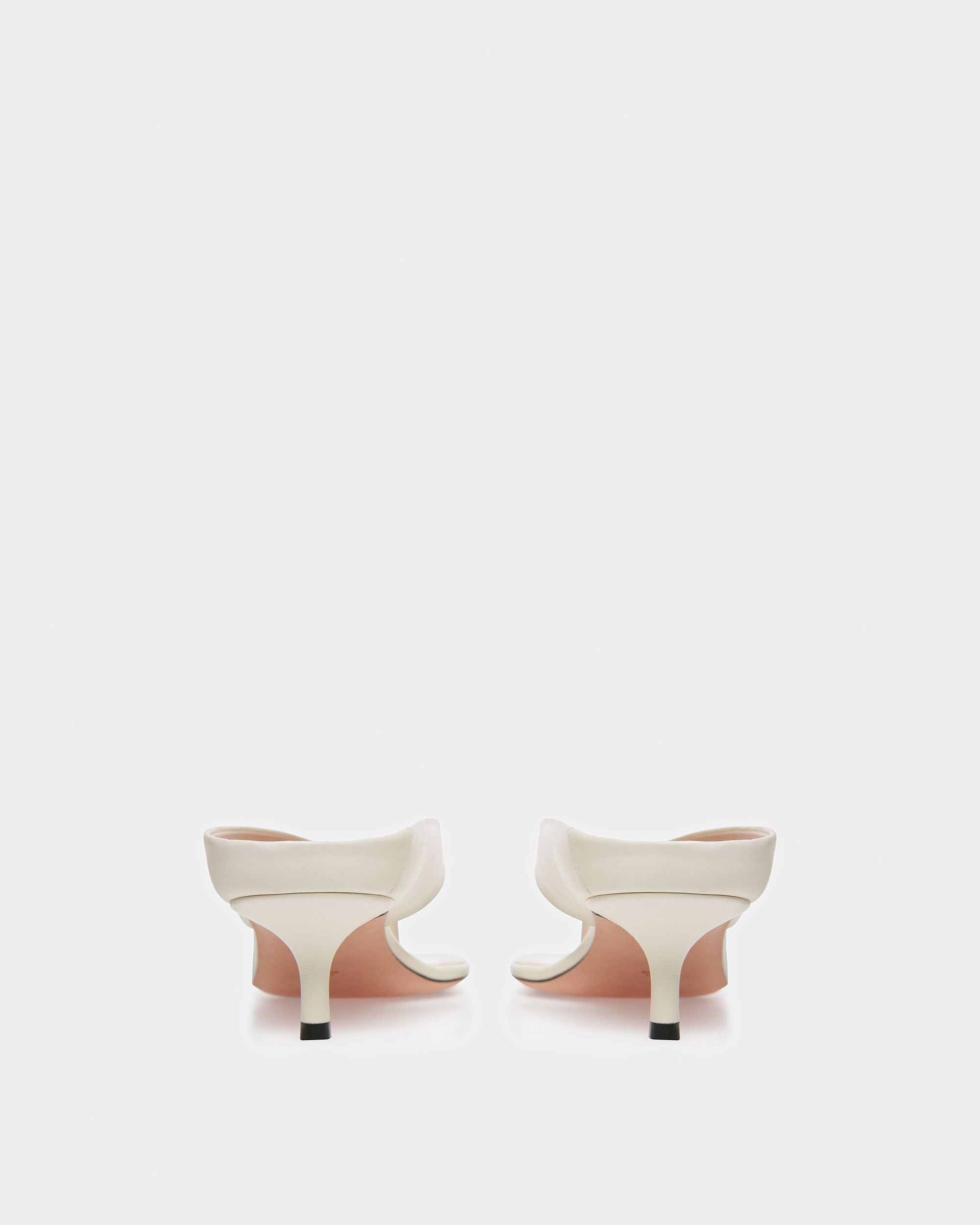 Nyna Sandalias De Piel Color Hueso - Mujer - Bally - 04