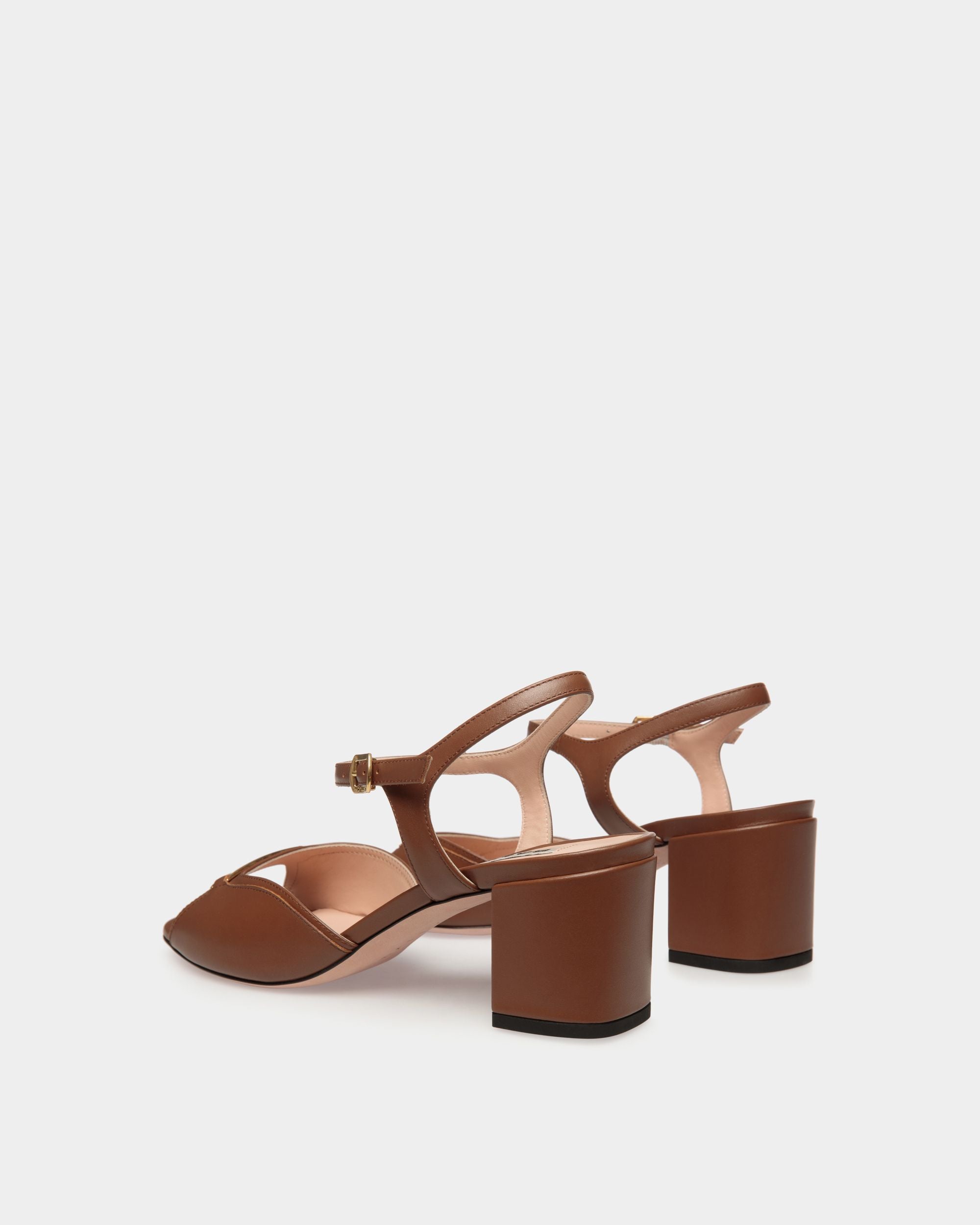 Deco Sandal in Brown Leather - Mujer - Bally - 03