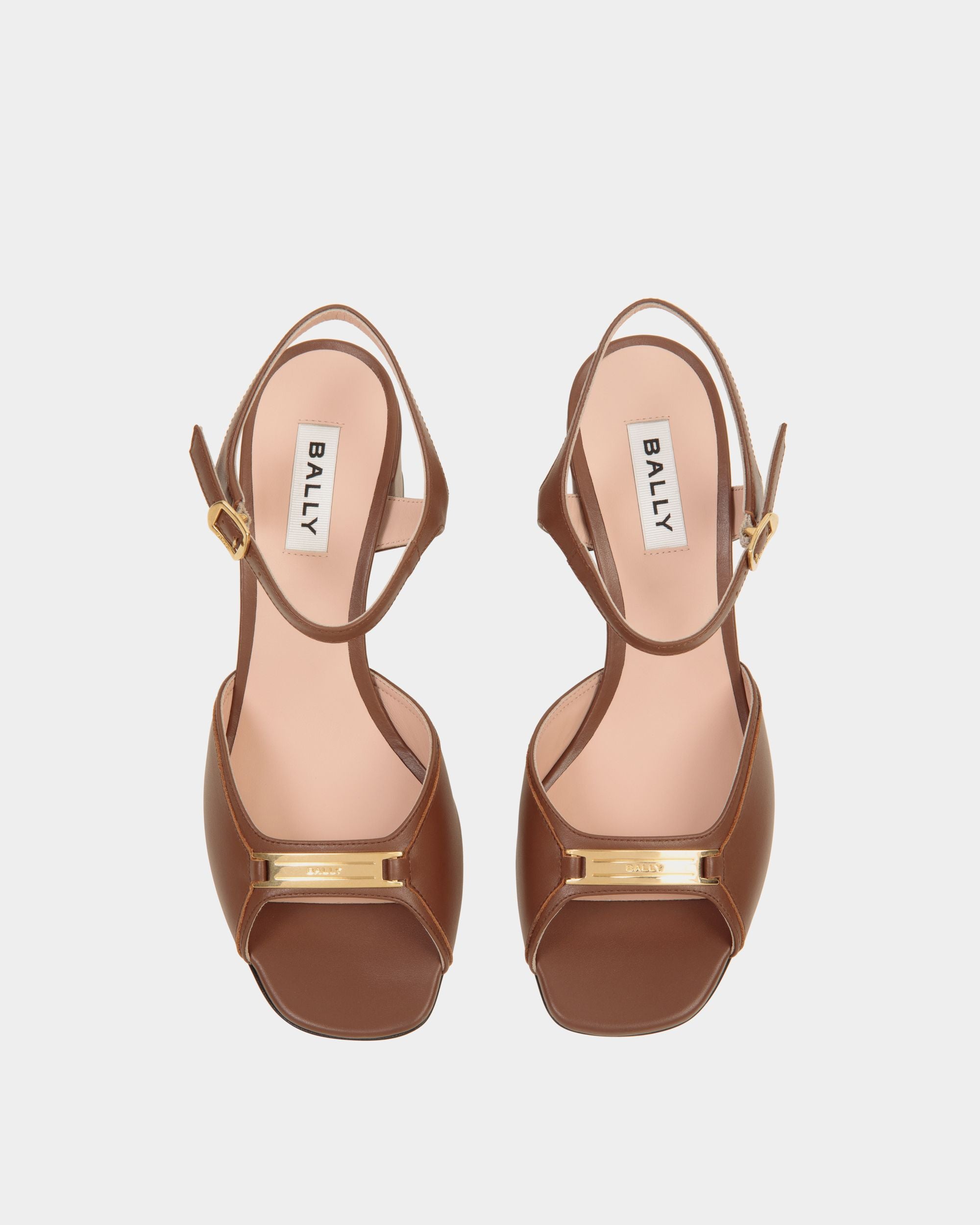 Deco Sandal in Brown Leather - Mujer - Bally - 04