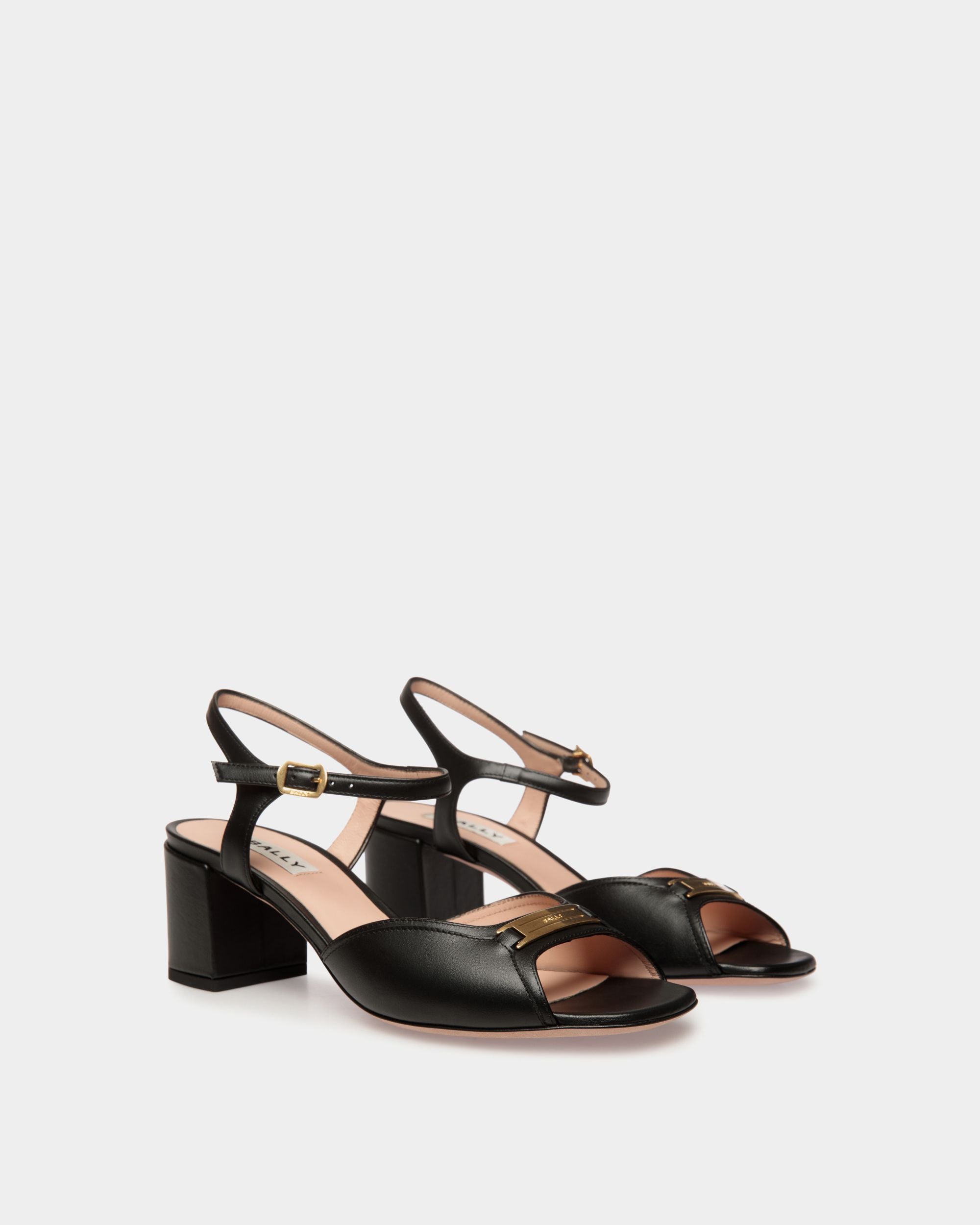 Sandalia Deco De Piel Negra - Mujer - Bally - 03