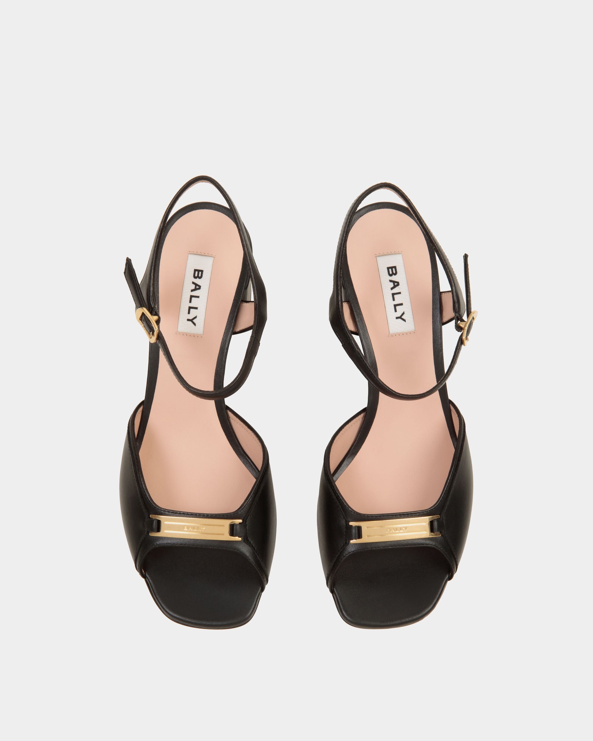 Sandalia Deco De Piel Negra - Mujer - Bally - 05
