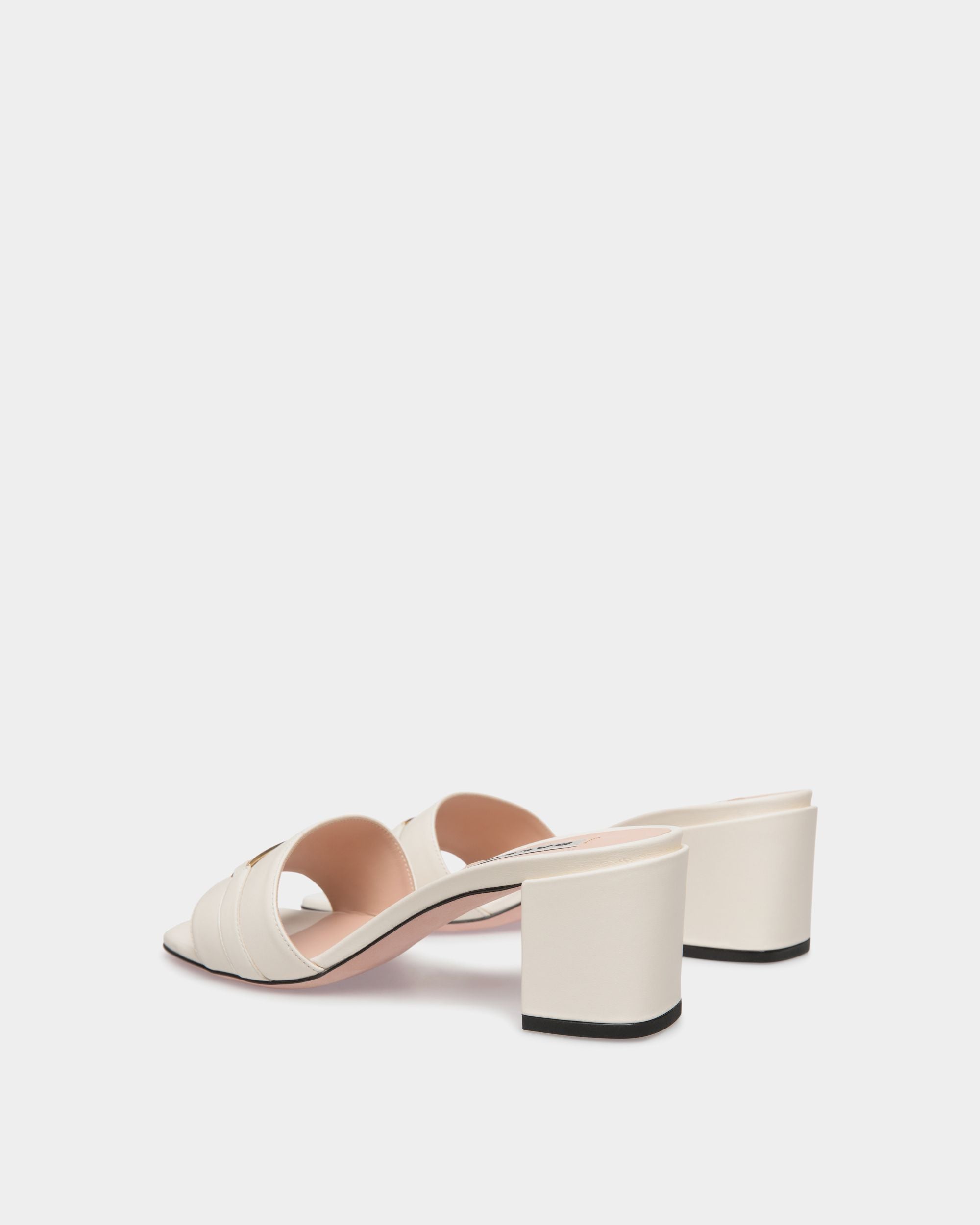 Sandalia Deco De Piel Blanca - Mujer - Bally - 04