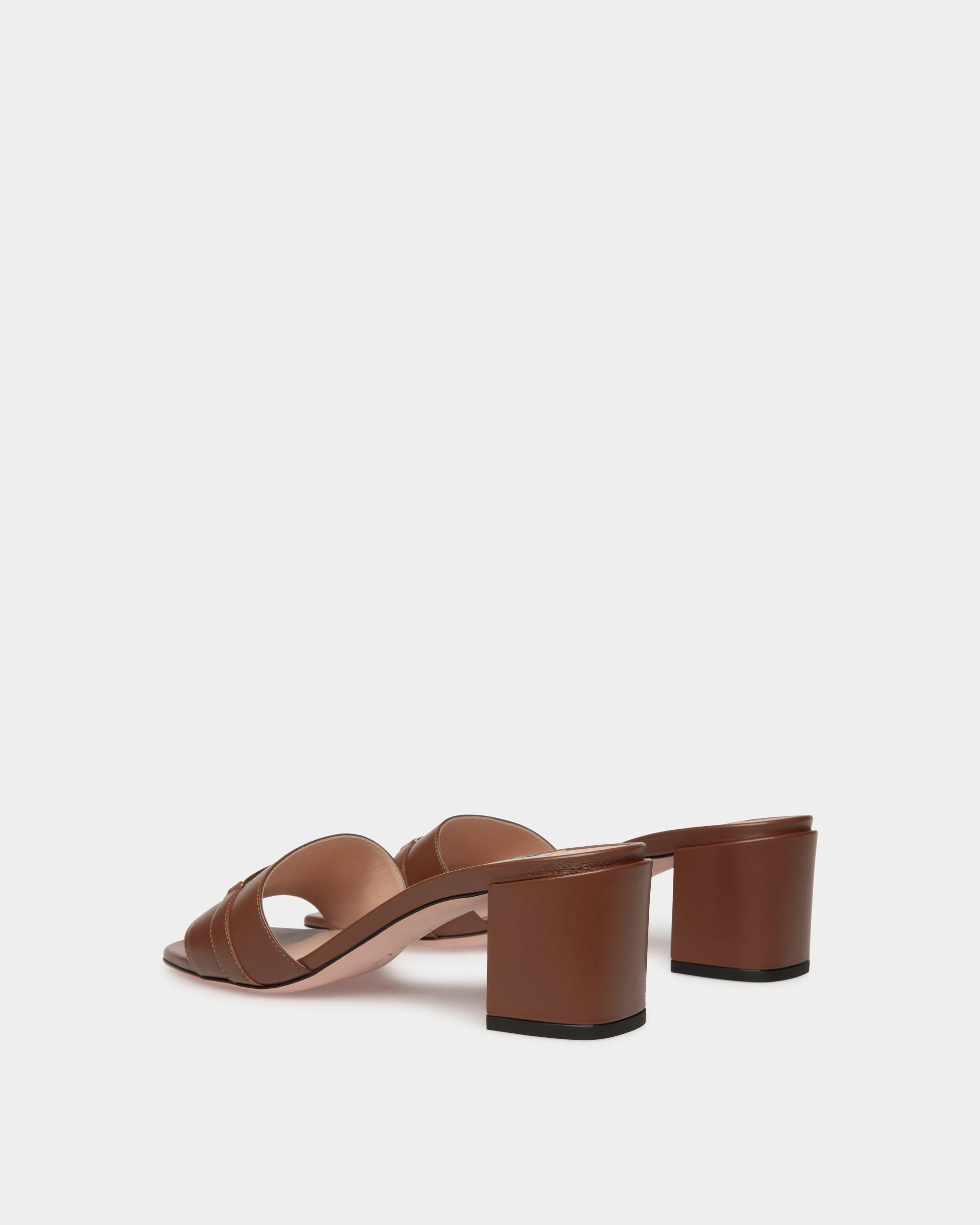 Deco Sandal in Brown Leather - Mujer - Bally - 03