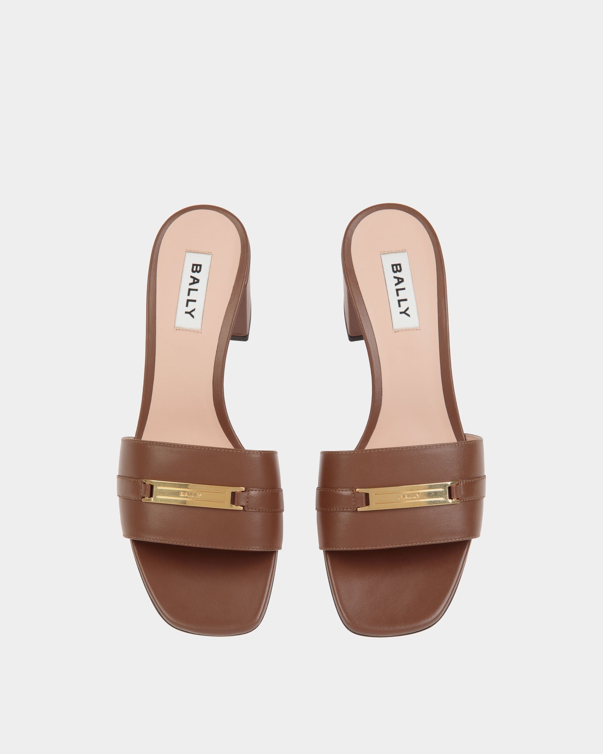 Deco Sandal in Brown Leather - Mujer - Bally - 04