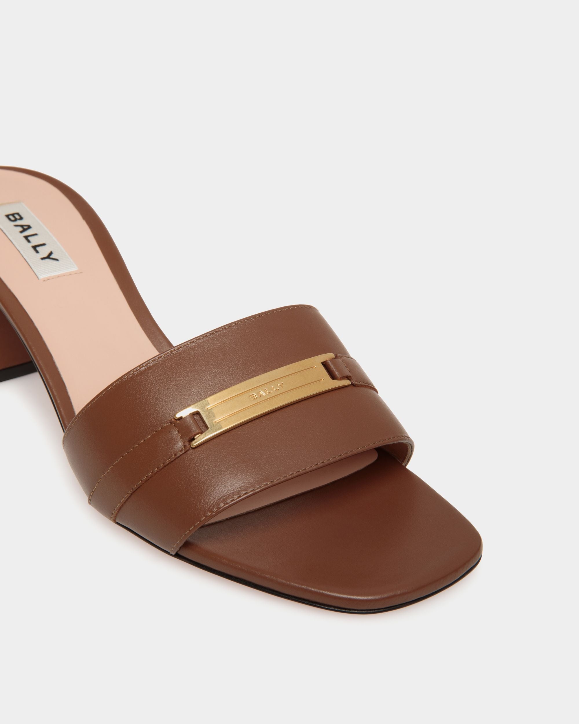 Deco Sandal in Brown Leather - Mujer - Bally - 05
