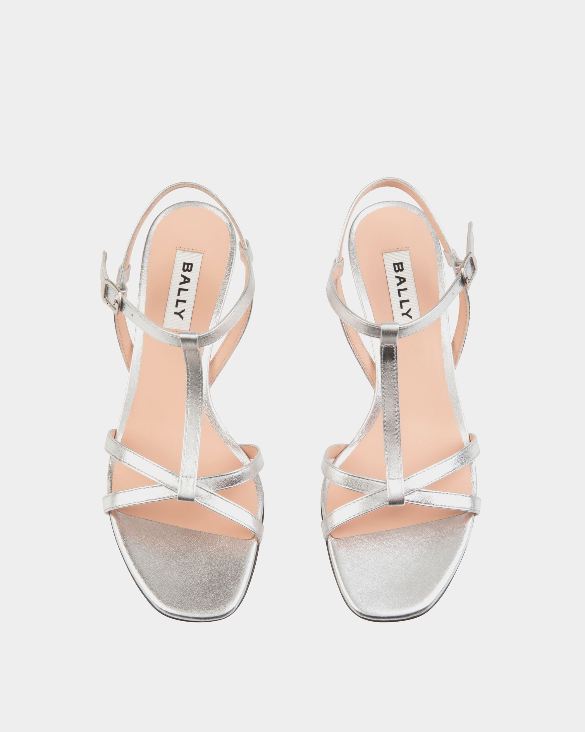 Sandalia Sylt De Piel Plateada - Mujer - Bally - 05