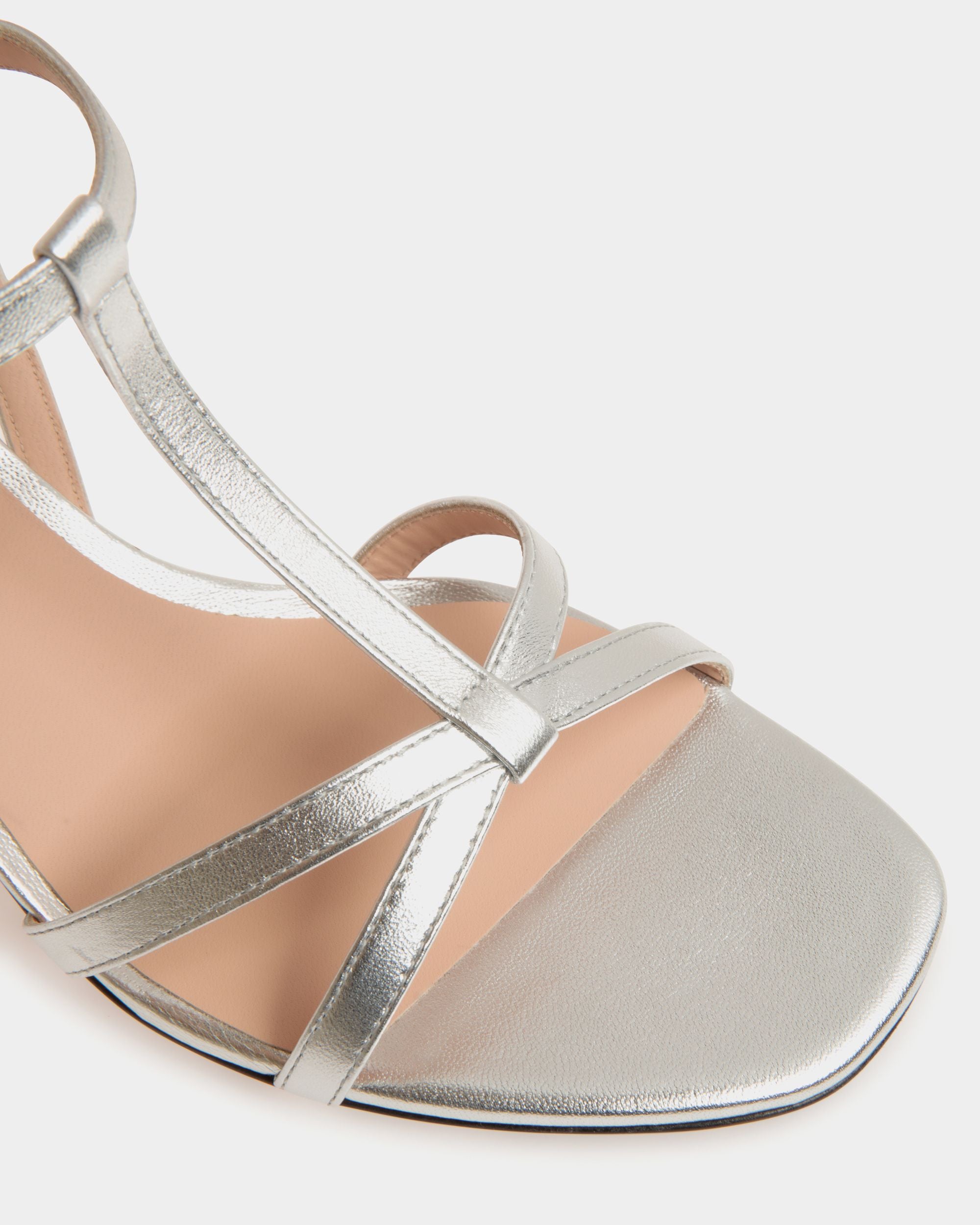 Sandalia Sylt De Piel Plateada - Mujer - Bally - 06
