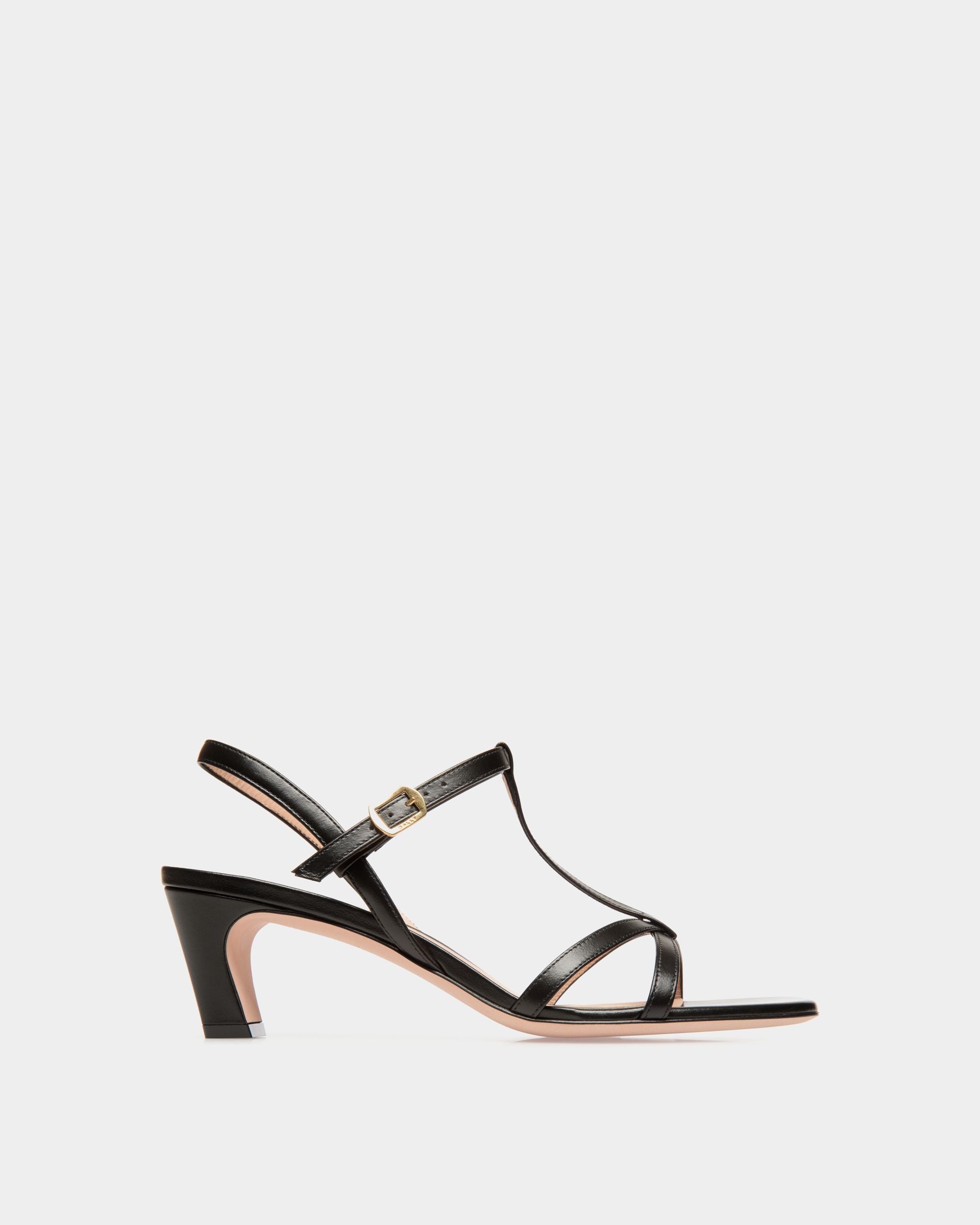 Sylt Sandal in Black Leather - Women's - Bally - 01