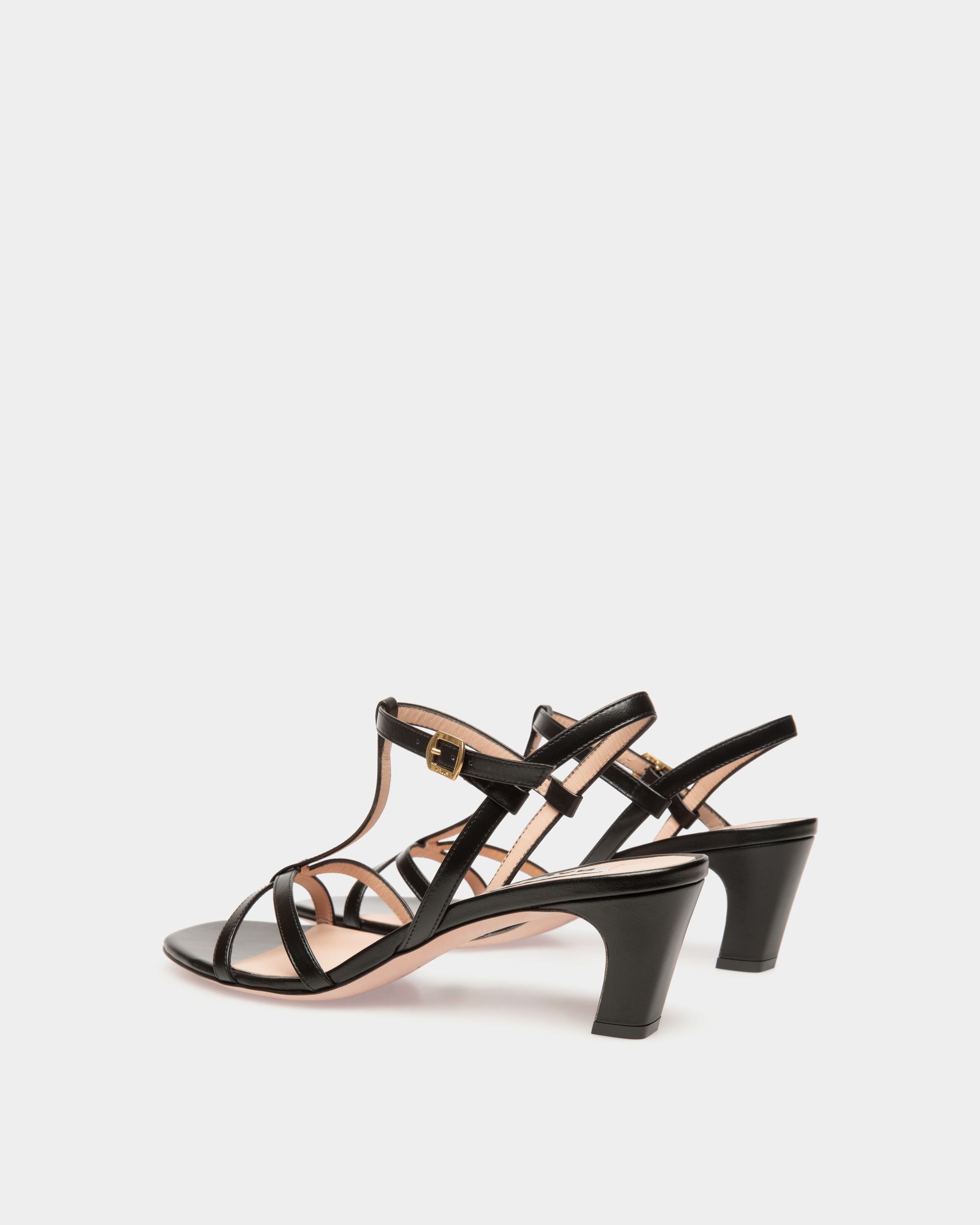 Sylt Sandal in Black Leather - Women's - Bally - 03