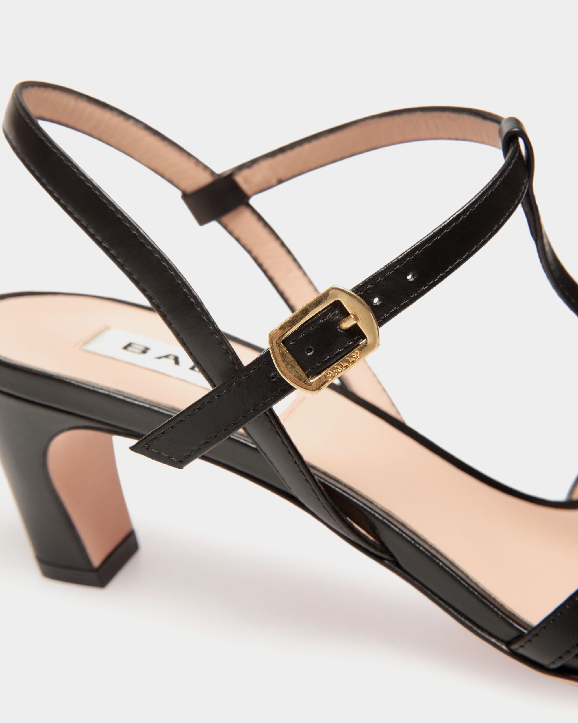 Sylt Sandal in Black Leather - Women's - Bally - 05