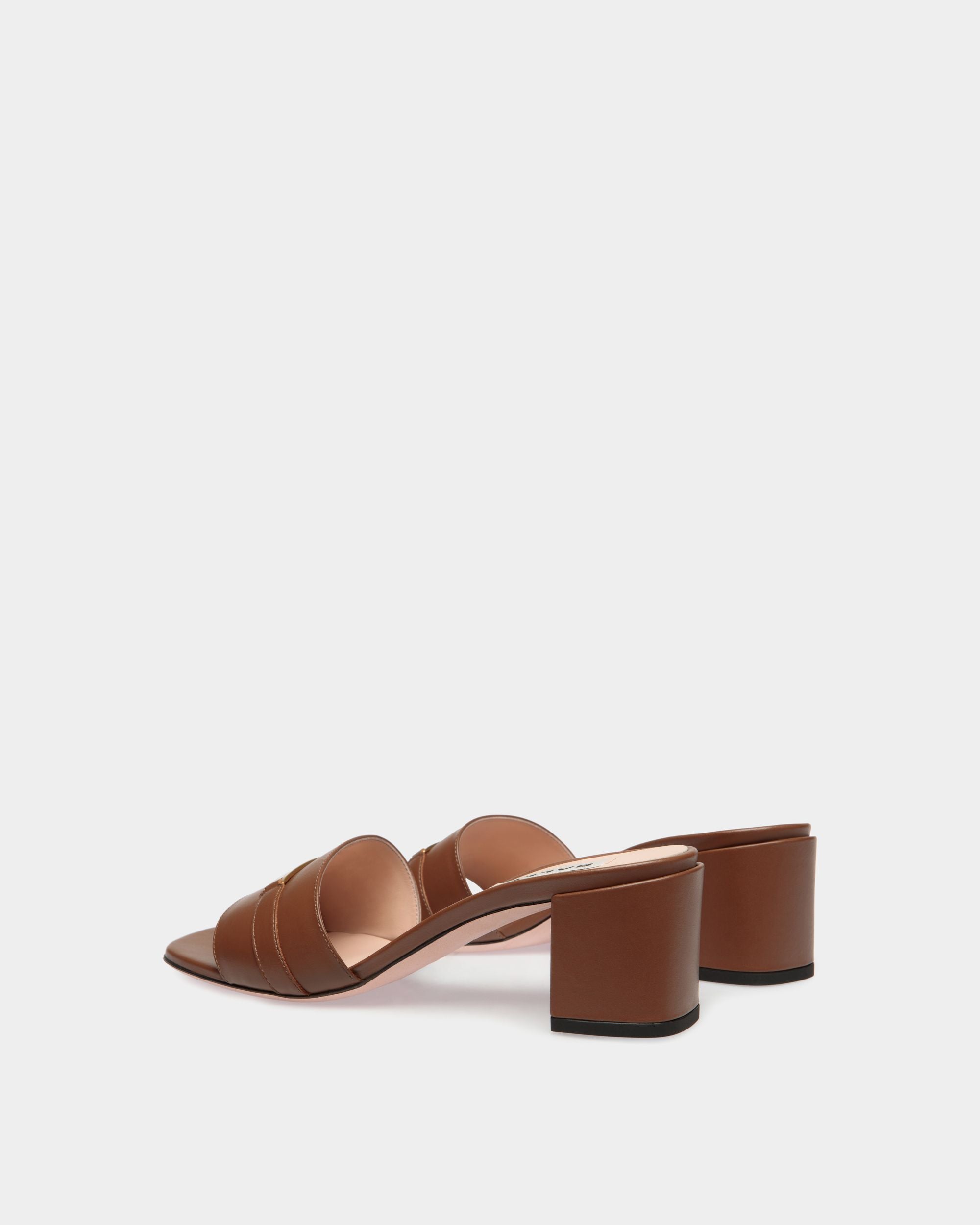 Deco Sandal in Brown Leather - Mujer - Bally - 03