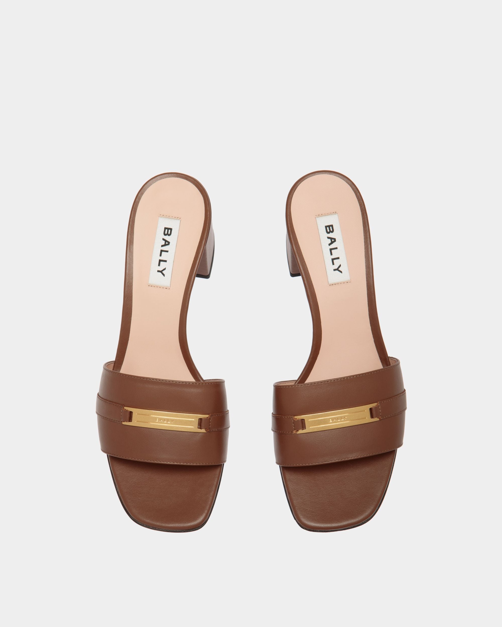 Deco Sandal in Brown Leather - Mujer - Bally - 04