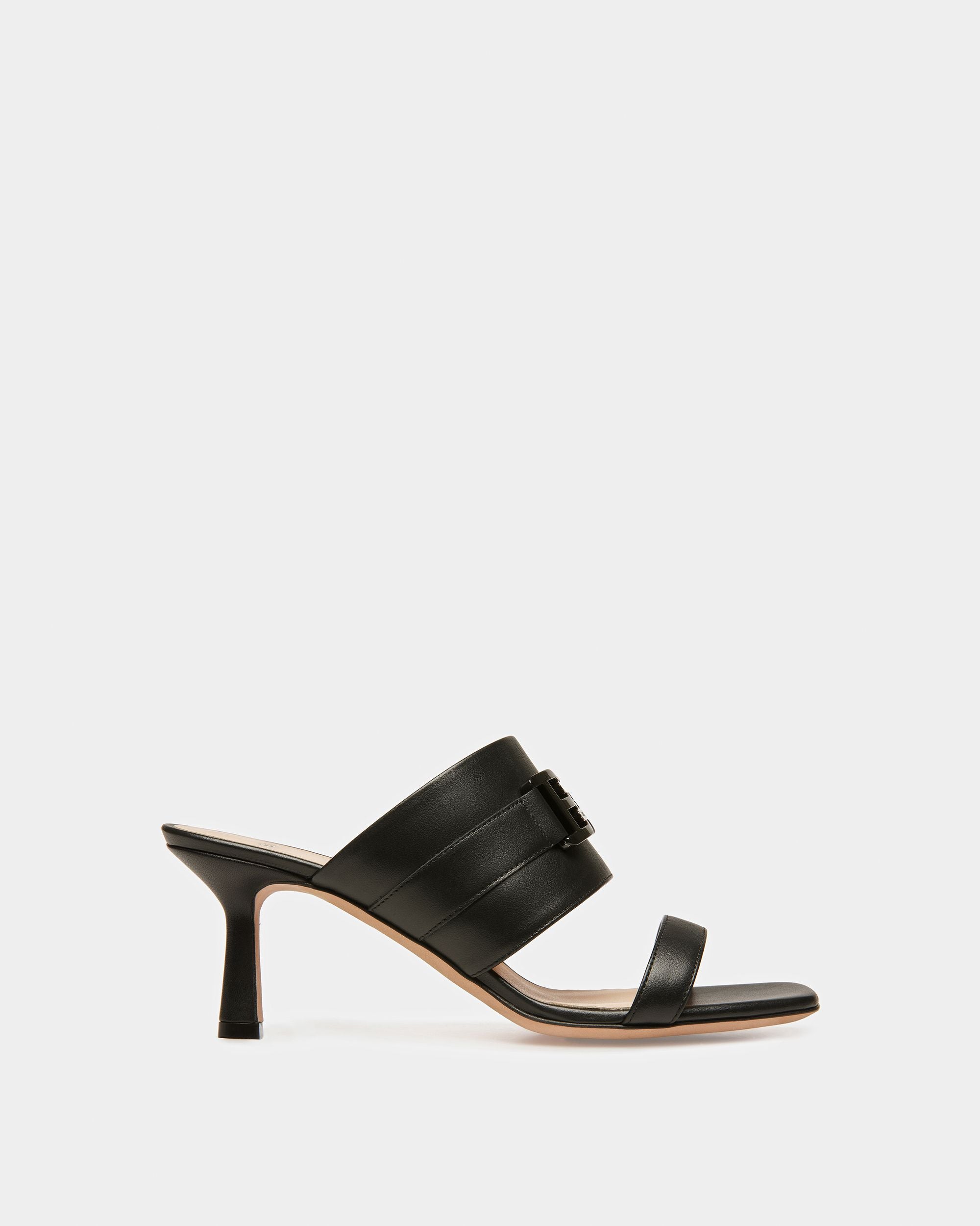 Ella Sandalias De Piel En Negro - Mujer - Bally - 01
