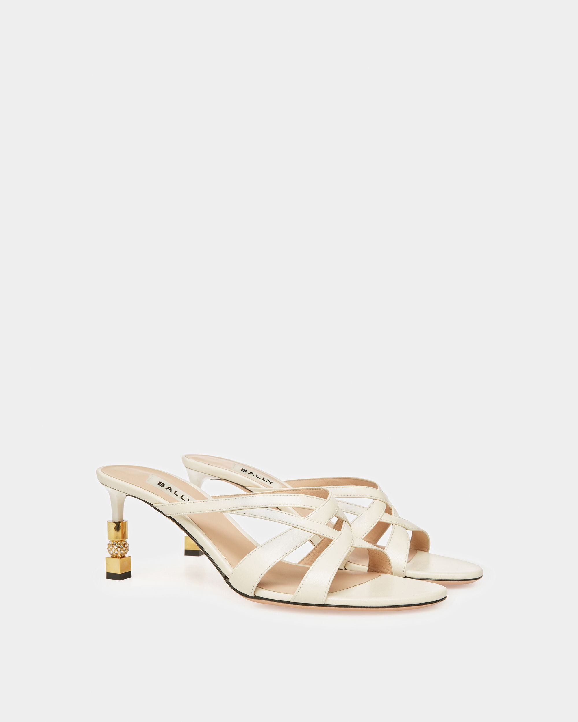 Sandalias Abiertas Block De Piel - Mujer - Bally - 07