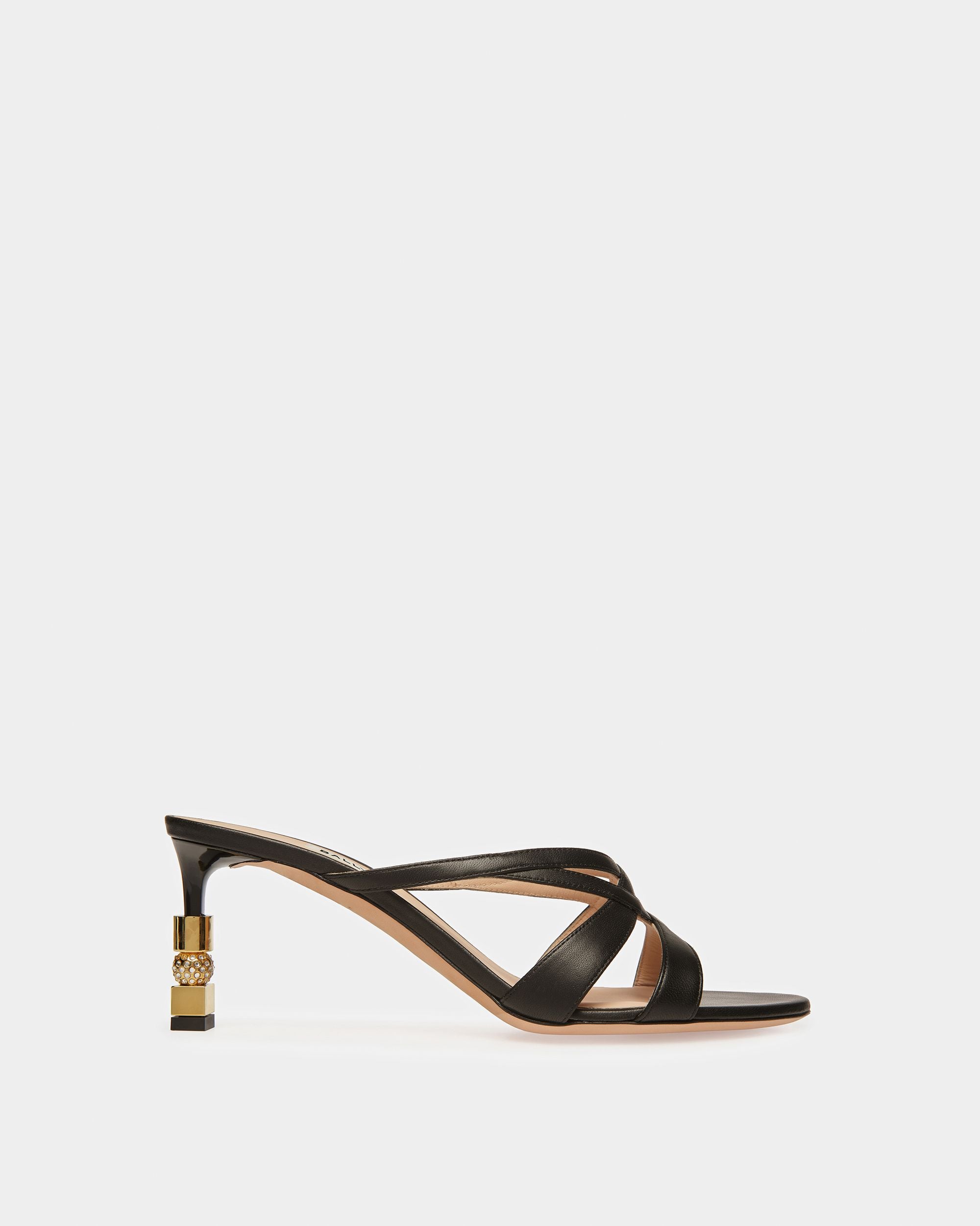 Sandalias Abiertas Block De Piel - Mujer - Bally - 01