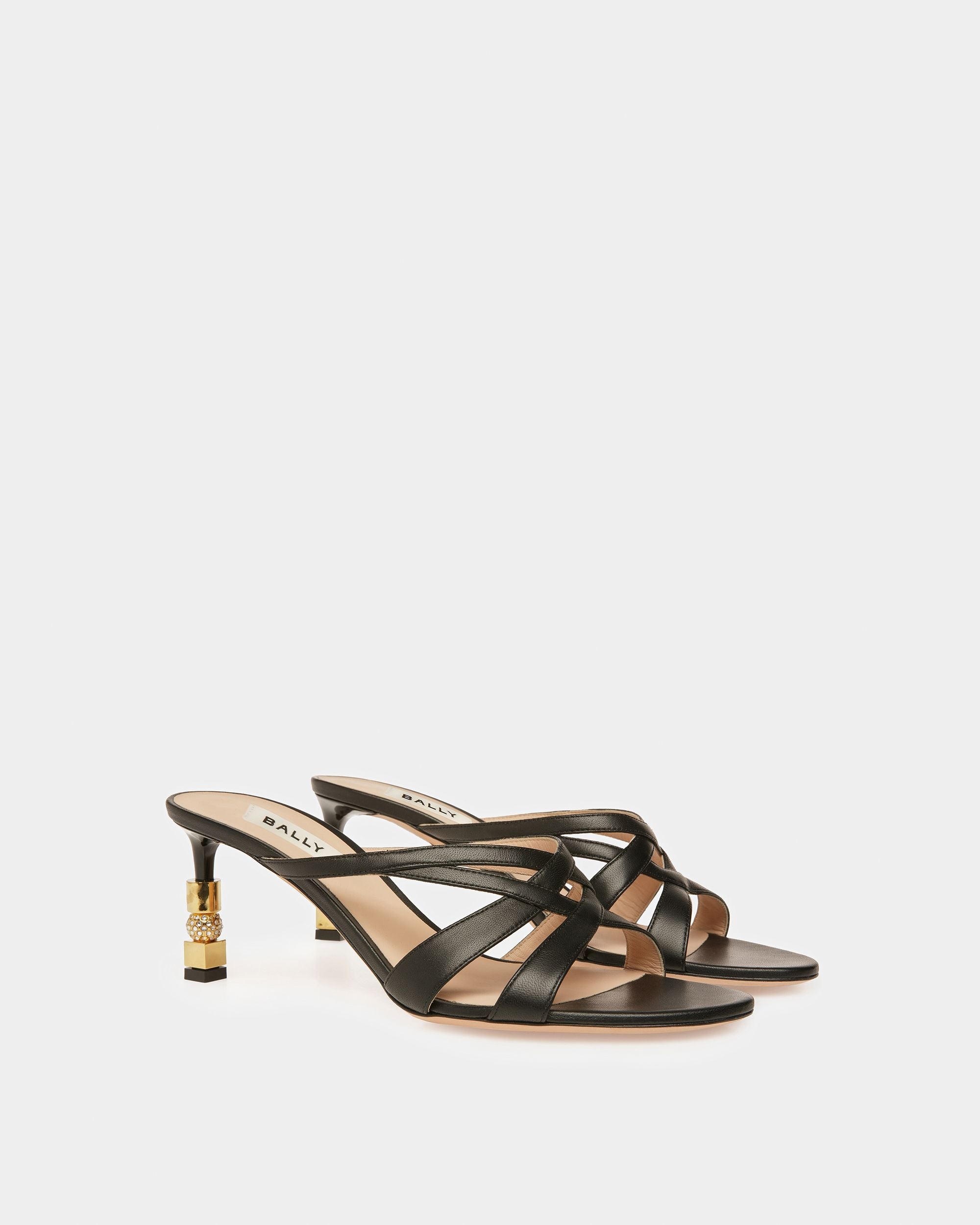 Sandalias Abiertas Block De Piel - Mujer - Bally - 03