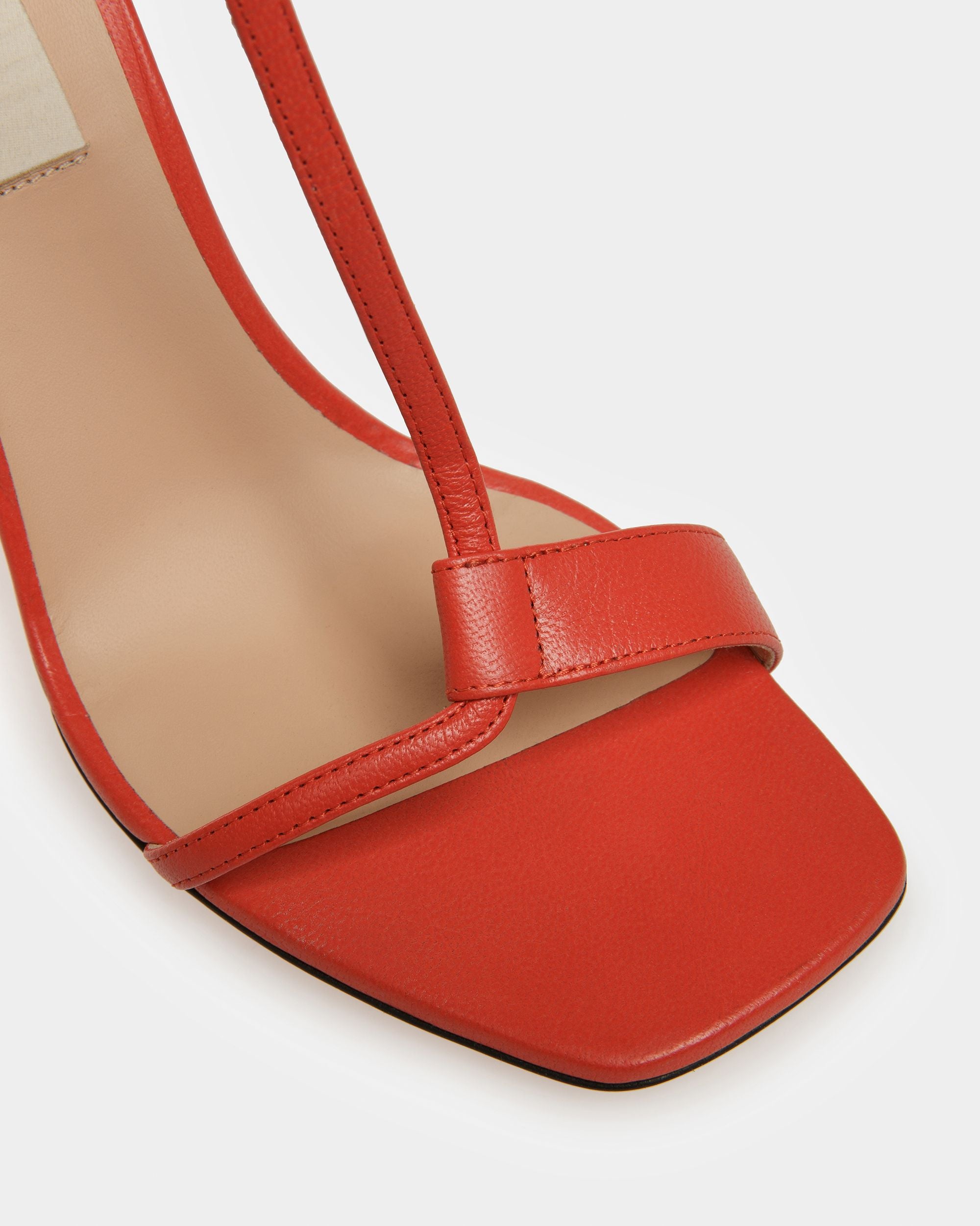 Natalia Leather Sandals In Orange - Women's - Bally - 05