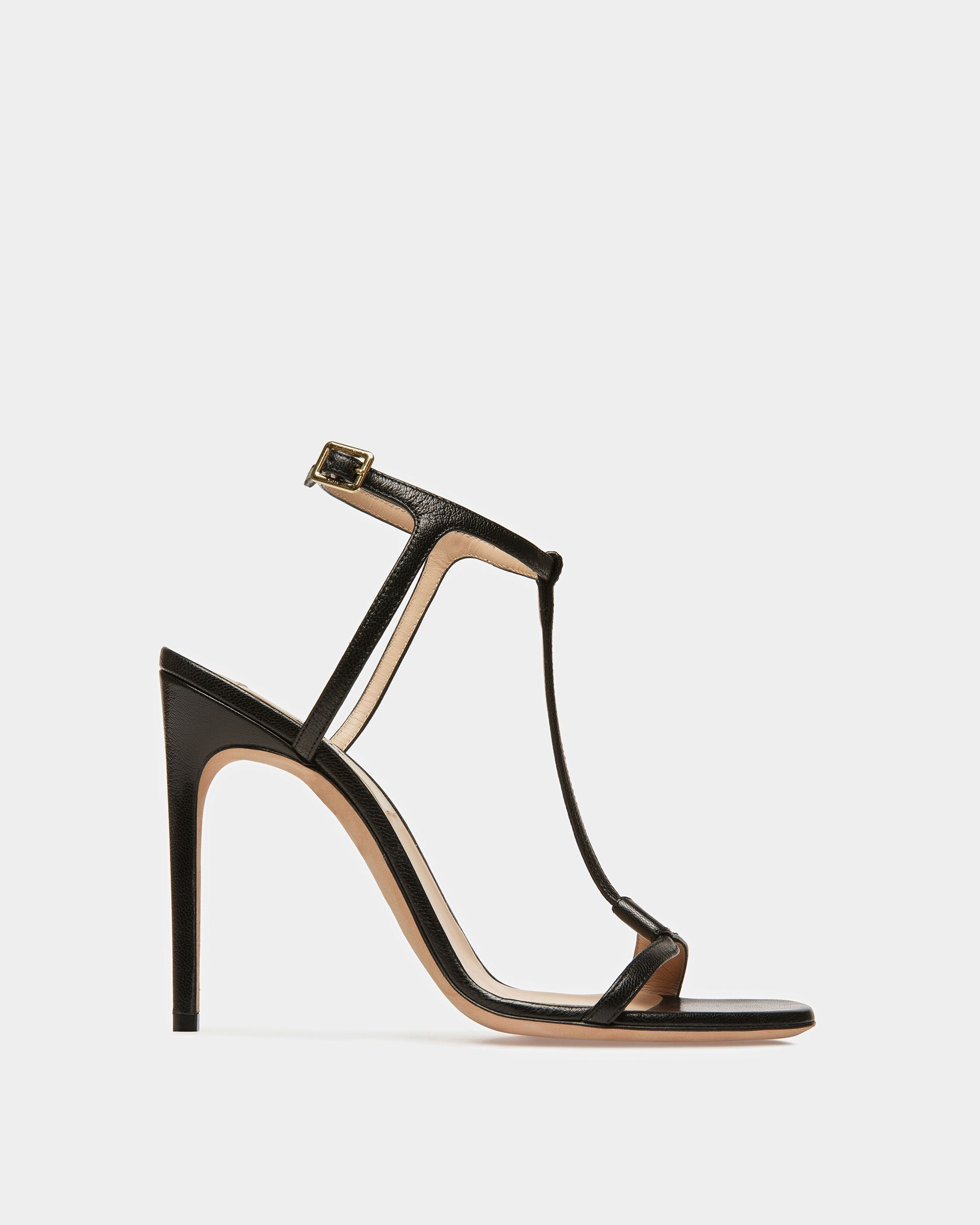 Natalia Leather Sandals In Black - Women's - Bally - 01
