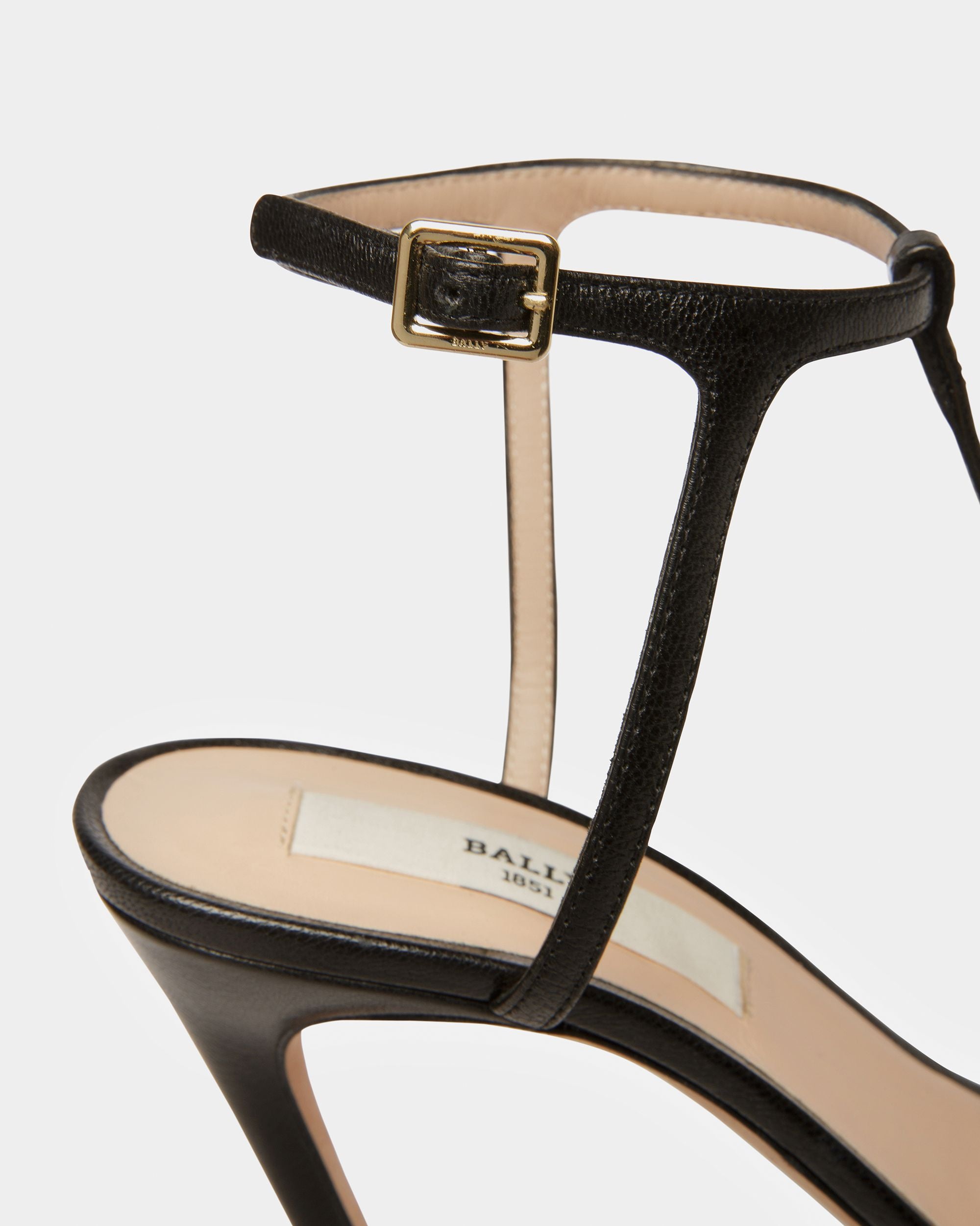 Natalia Leather Sandals In Black - Women's - Bally - 05