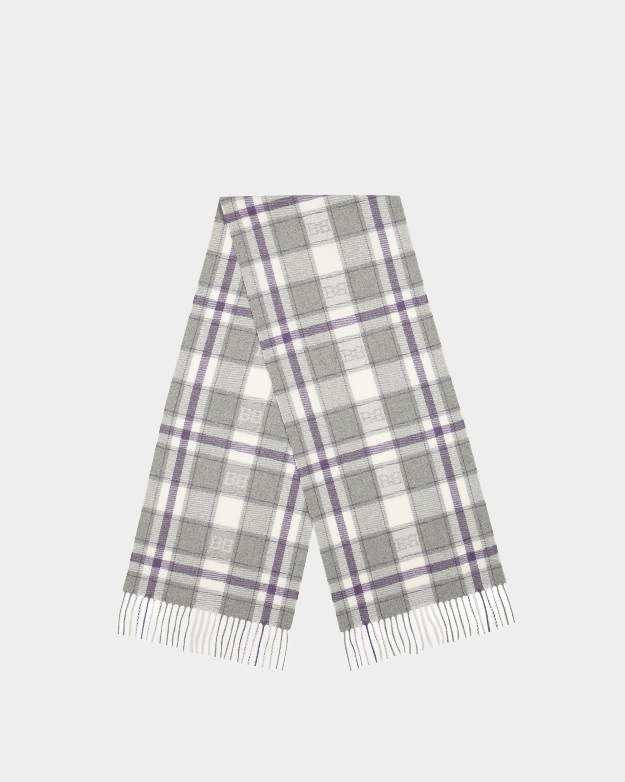 Wool & Angora Mix Scarf In Lilac - Women's - Bally - 01