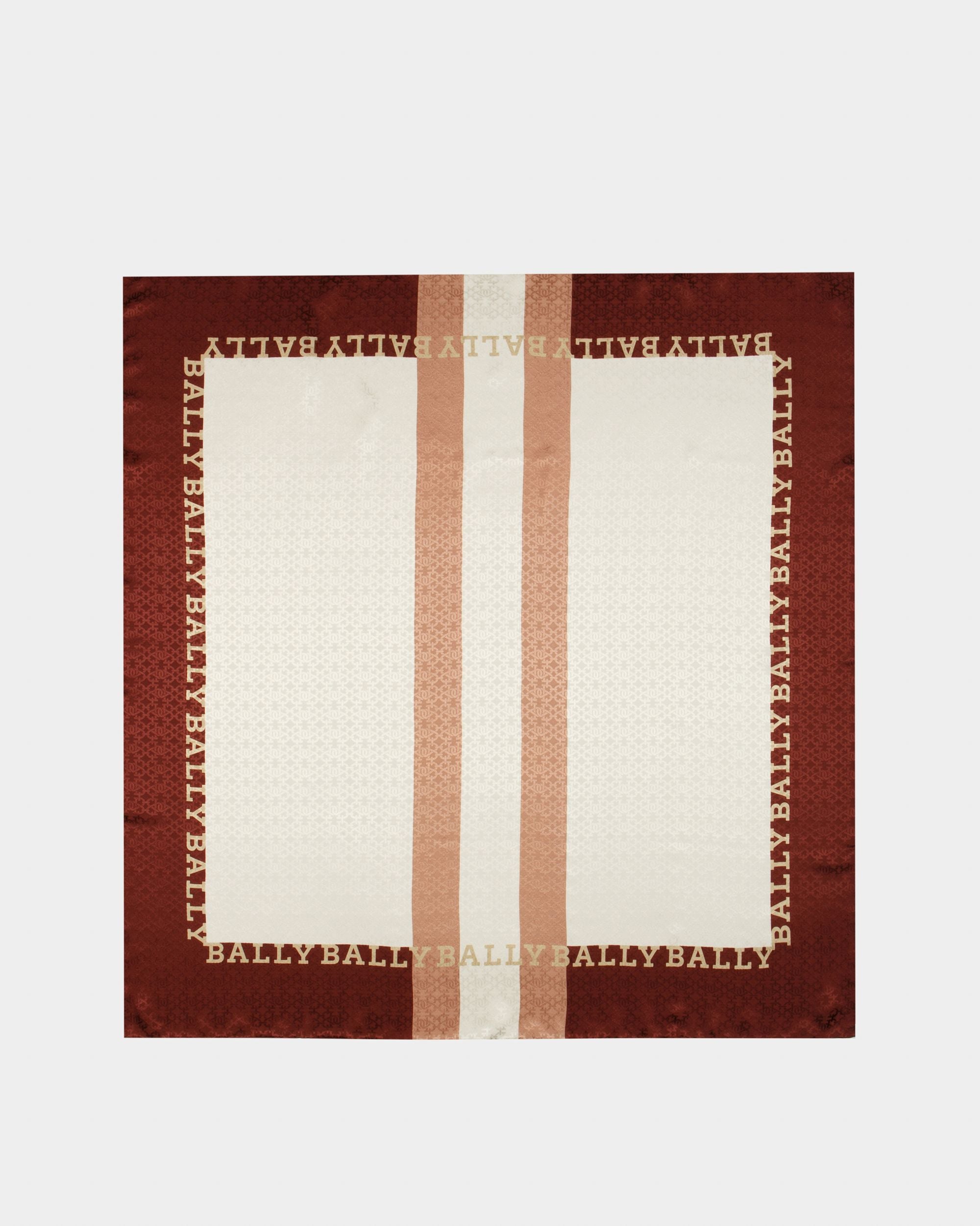 Silk Scarf In Heritage Red - Women's - Bally - 01