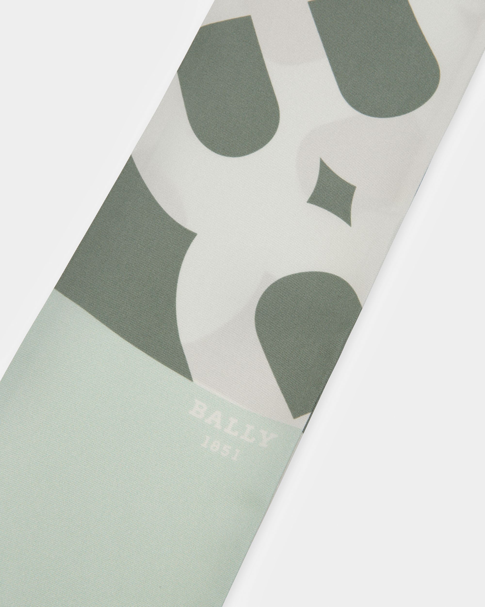 Silk Scarf In Light Blue - Women's - Bally - 04