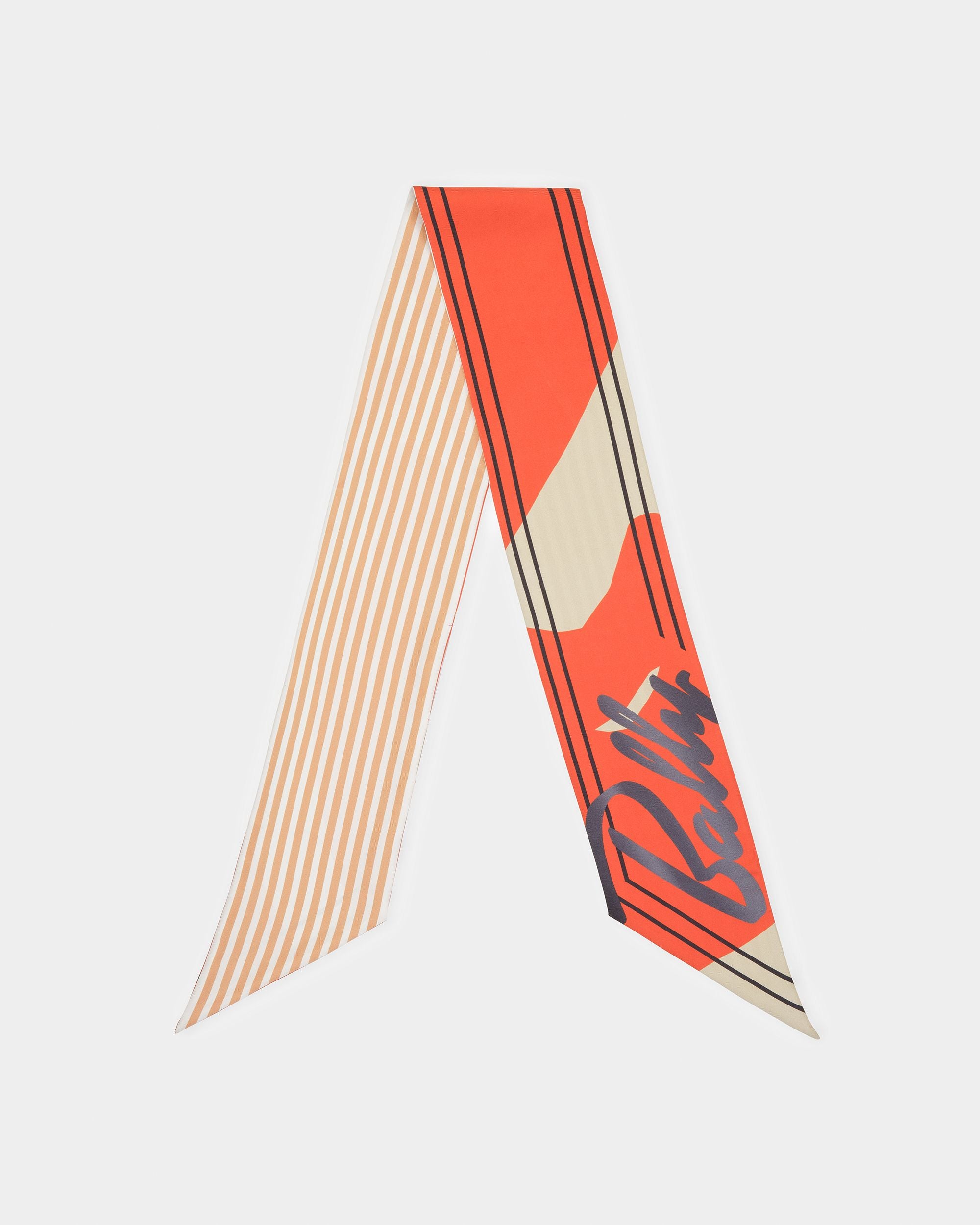 Fular Fular Estampado En Naranja - Mujer - Bally - 01