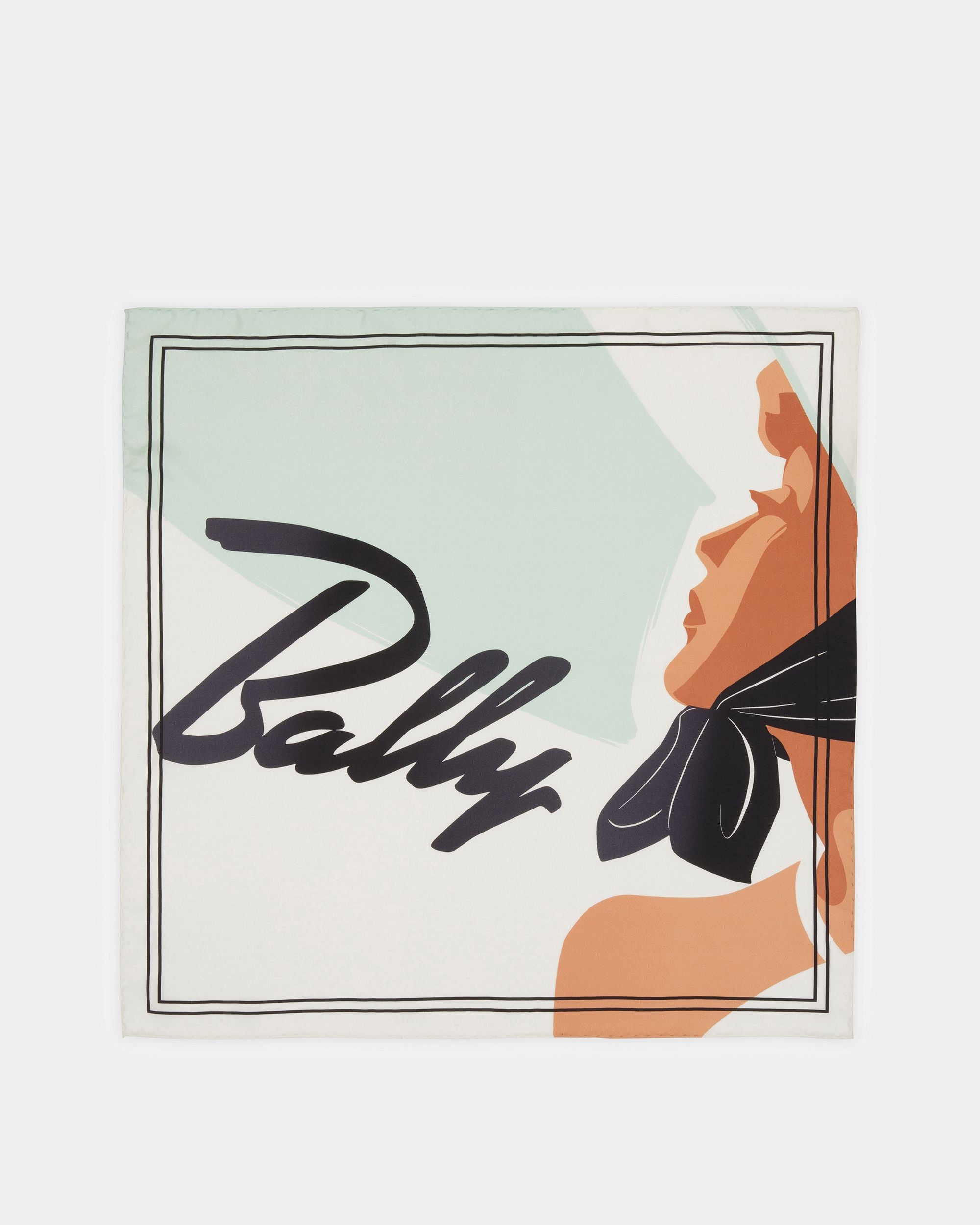 Pañuelo Pañuelo Estampado En Azul - Mujer - Bally - 03