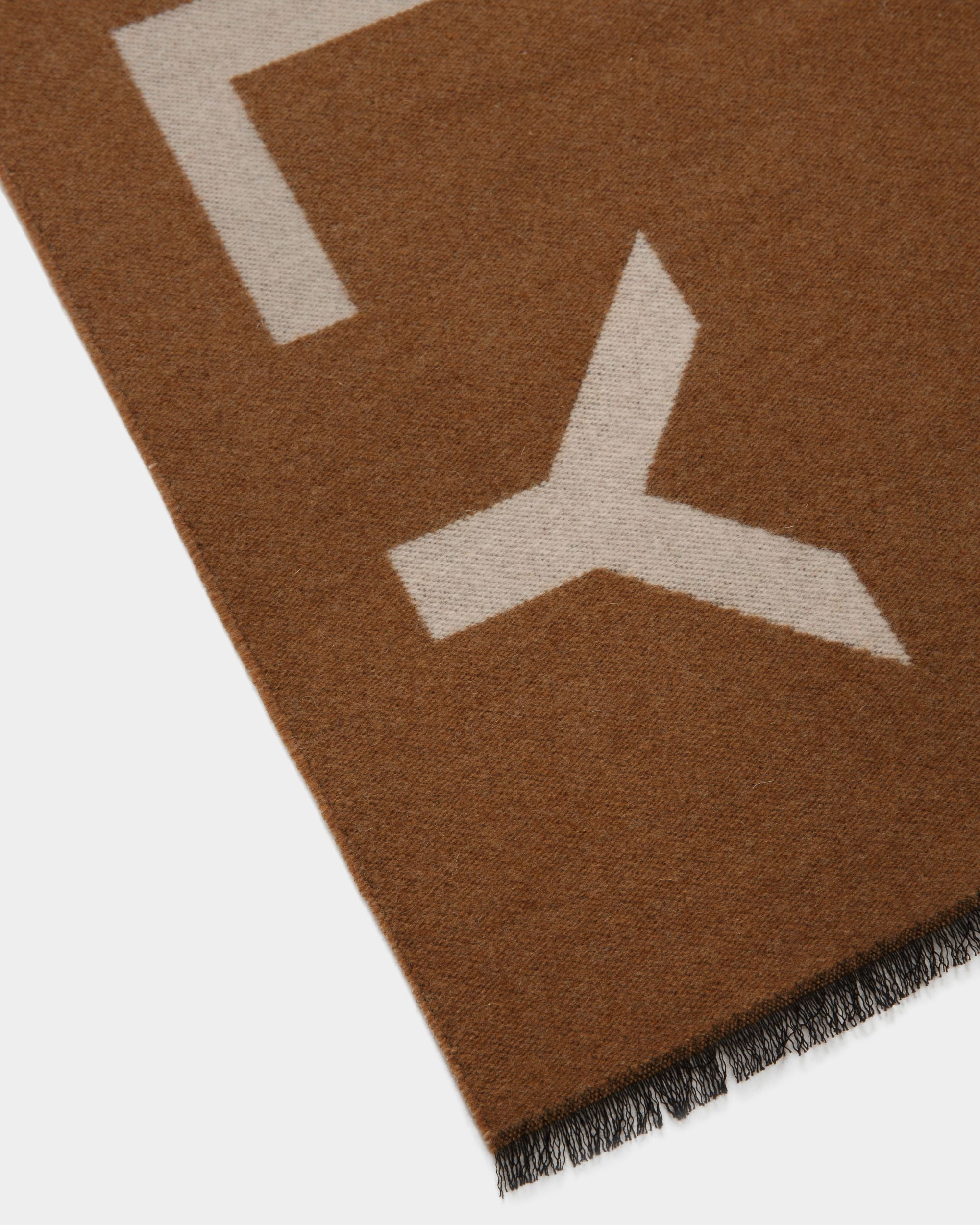 Logo Scarf In Desert And Dusty Petal Fabric - Women's - Bally - 02