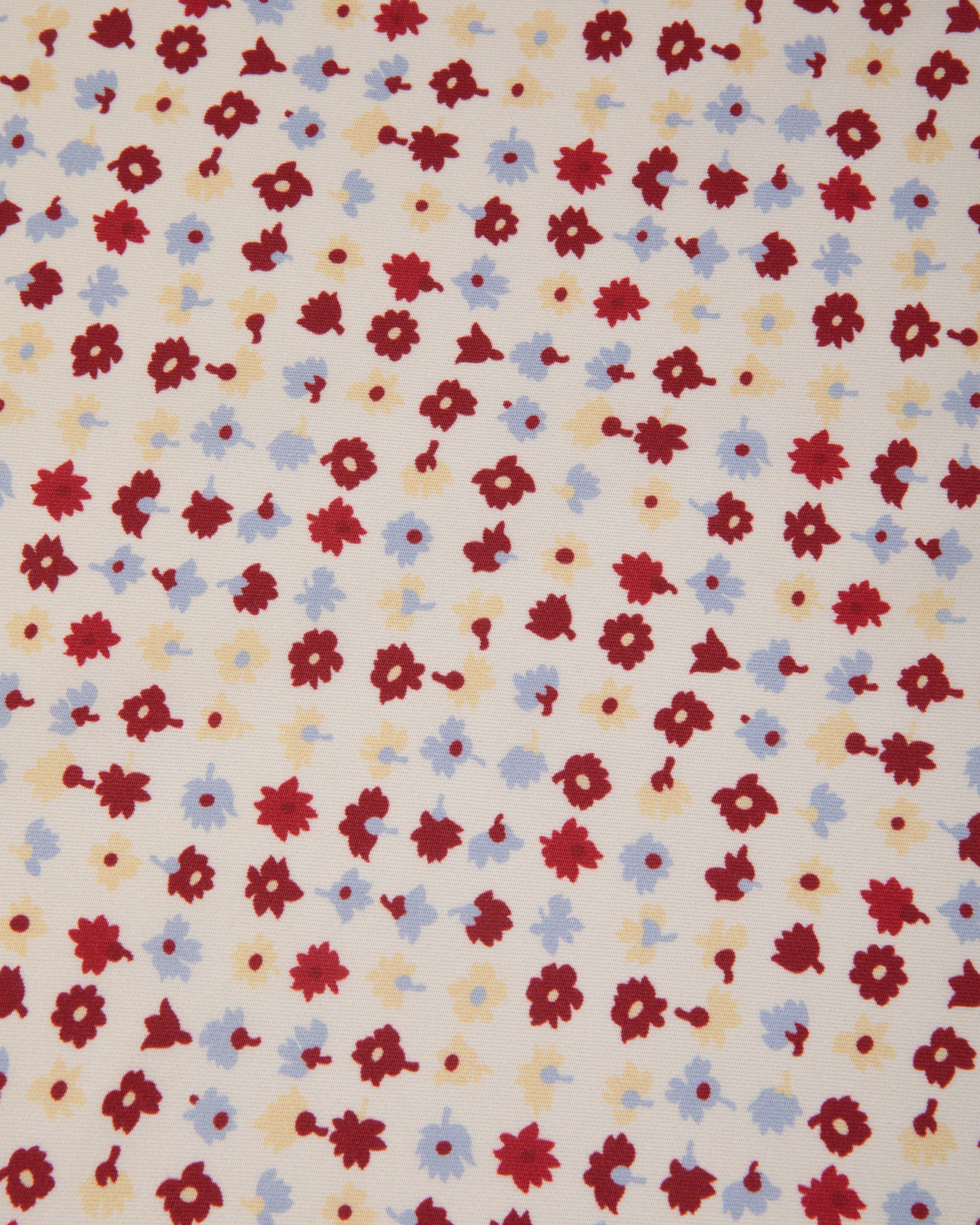 Pañuelo De Seda Marfil Con Estampado Microflower - Mujer - Bally - 03
