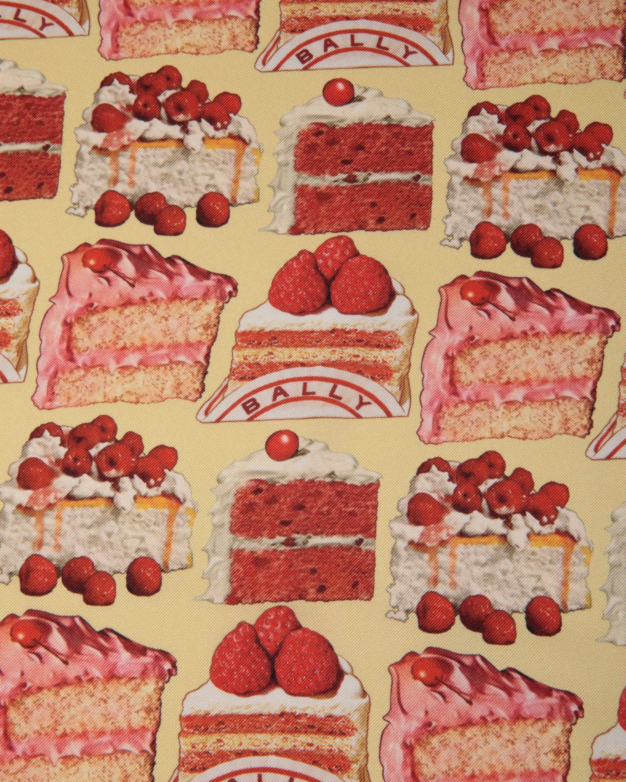 Bufanda De Seda Cream Con Estampado Bally Cake - Mujer - Bally - 03