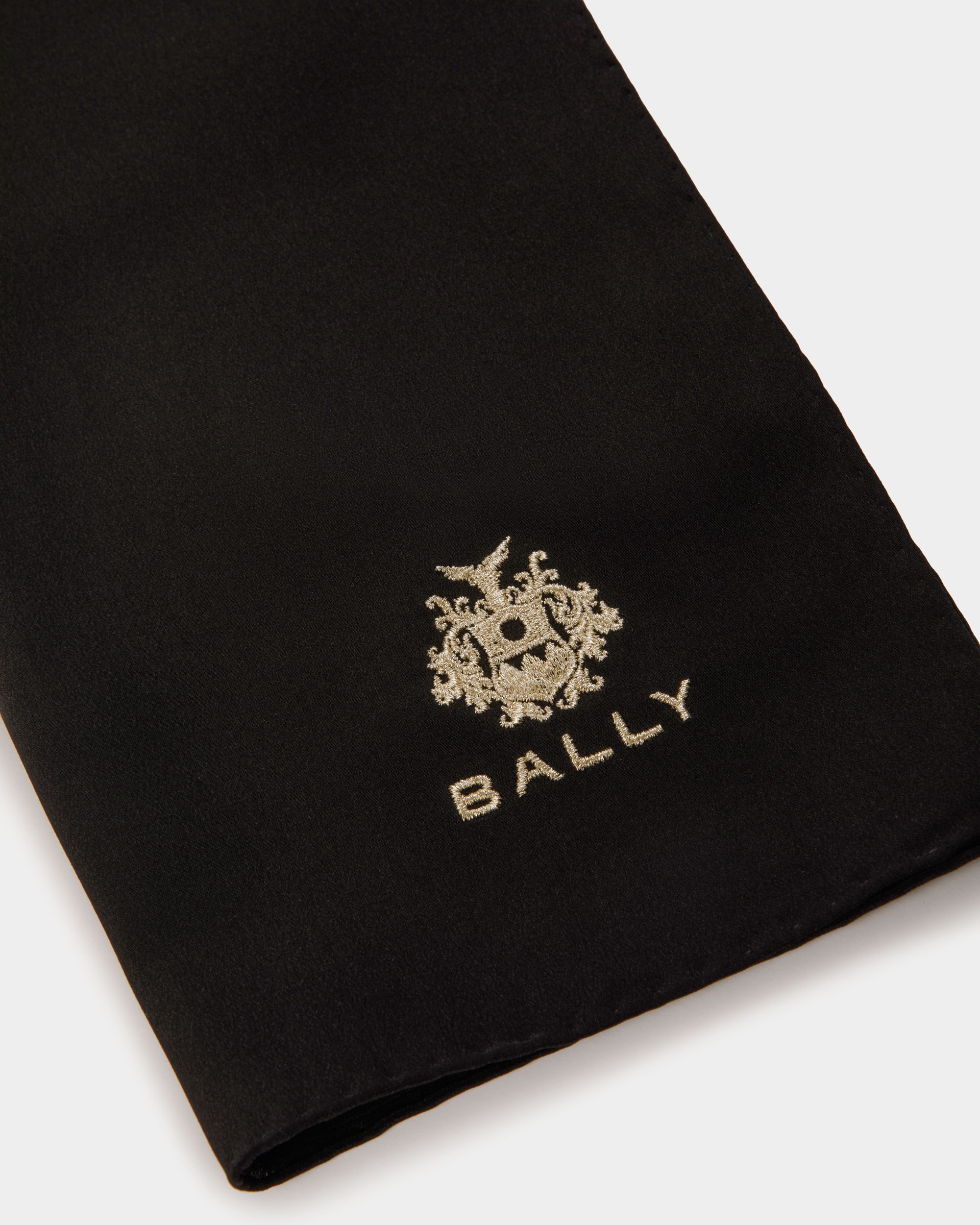 Bufanda De Seda Negra - Mujer - Bally - 02