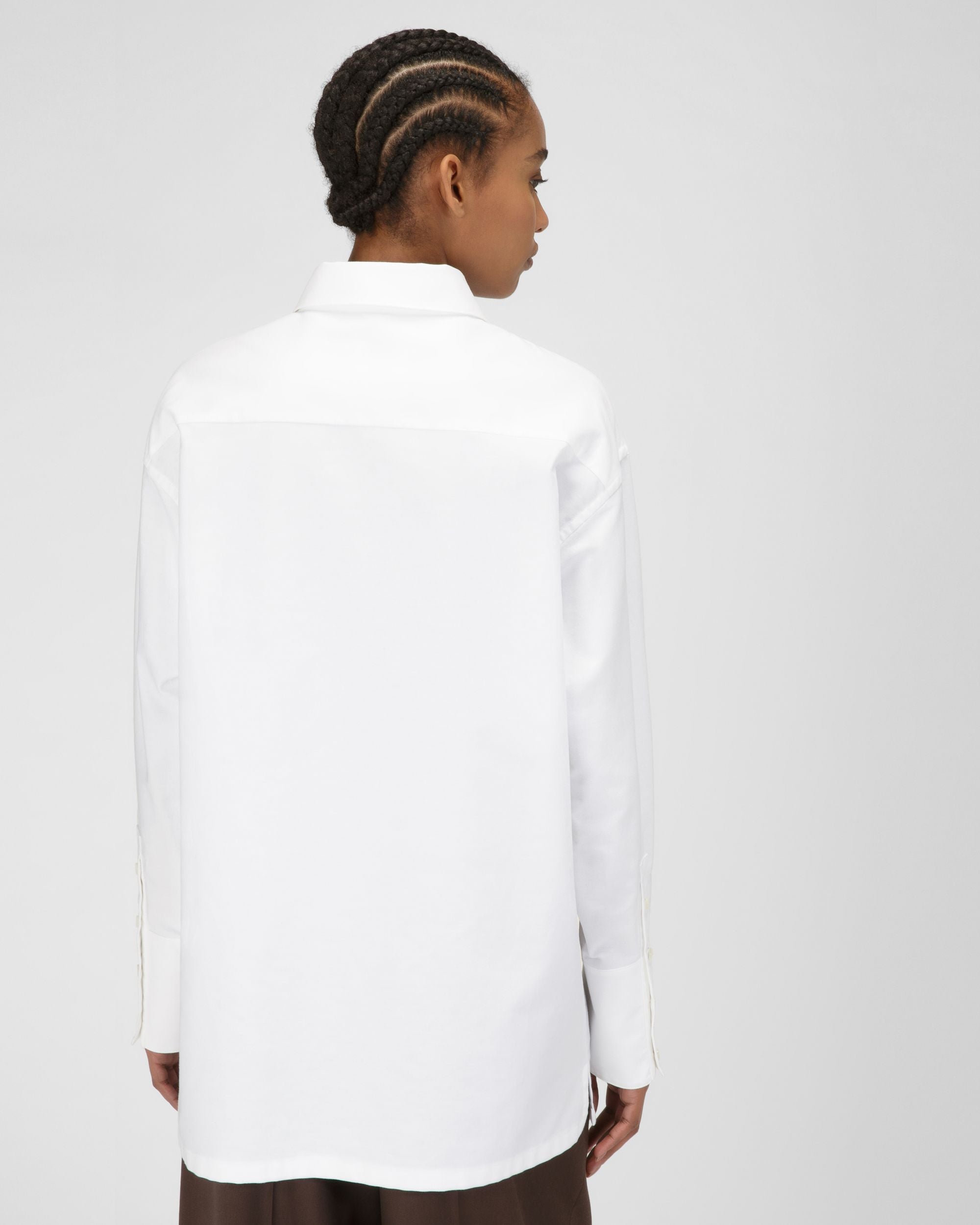 Camisa De Algodón Con Manga Larga - Mujer - Bally - 05